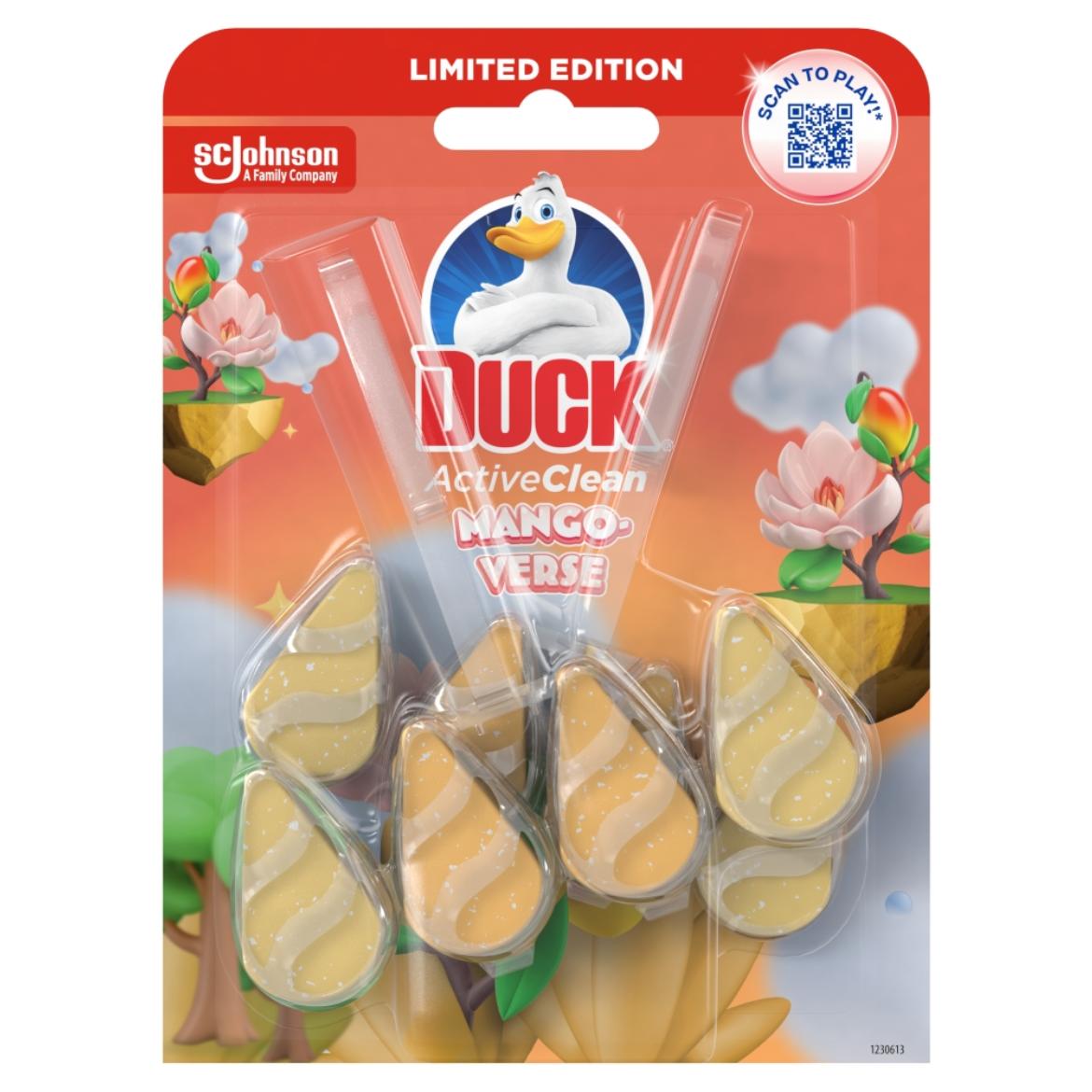 Duck Active Clean Mango-Verse WC-öblítő rúd 2 x 38,6 g (77,2 g)