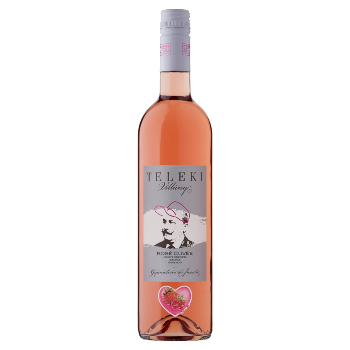 Csányi Pincészet Teleki Villányi Rosé Cuvée száraz rosébor 12,5%