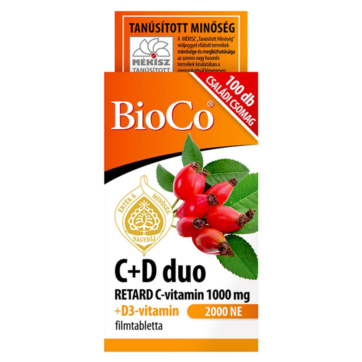 BioCo C+D duo 2000 NE filmtabletta 100 x 1,455 g (145,5 g)