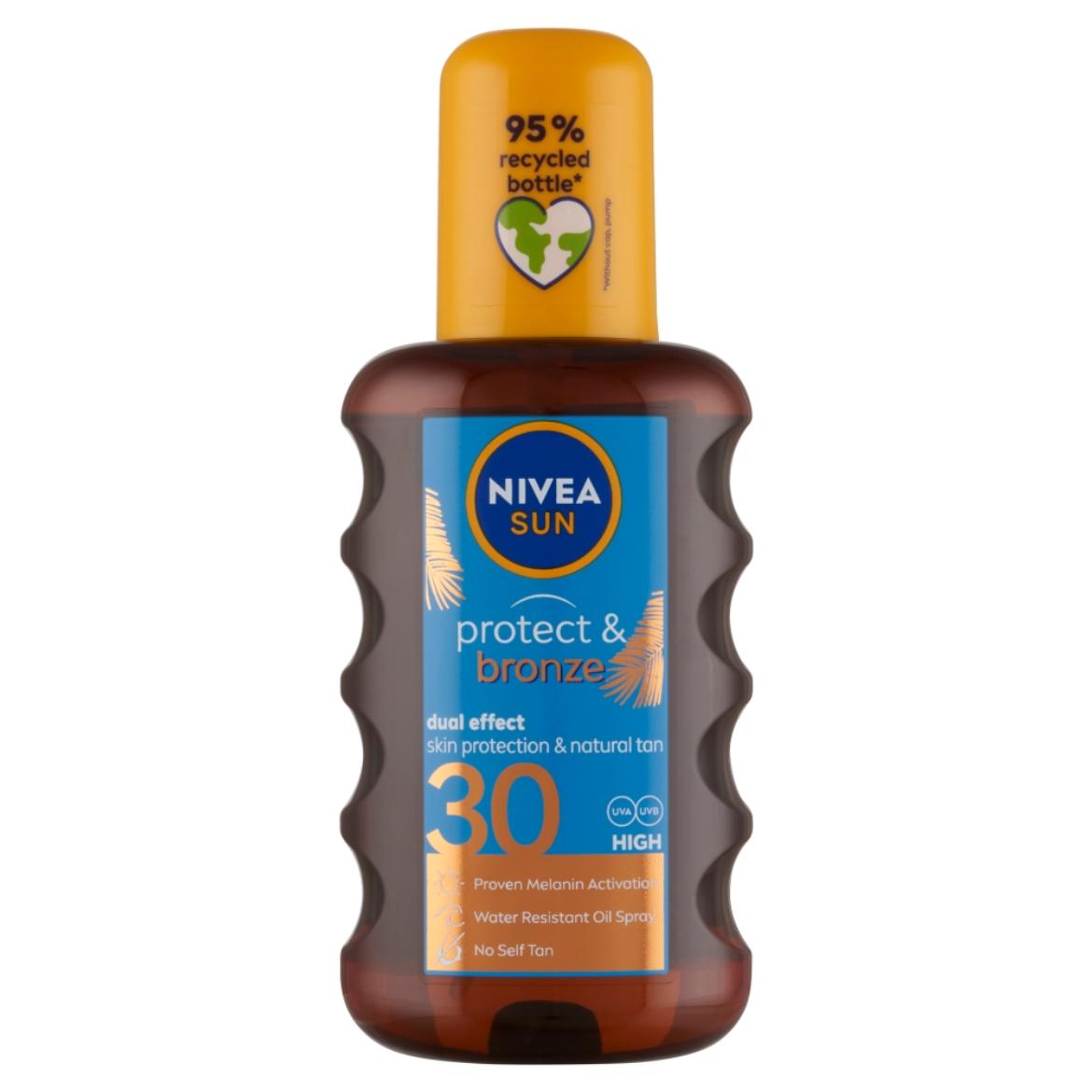 NIVEA SUN Protect & Bronze barnulást támogató napolaj spray FF30