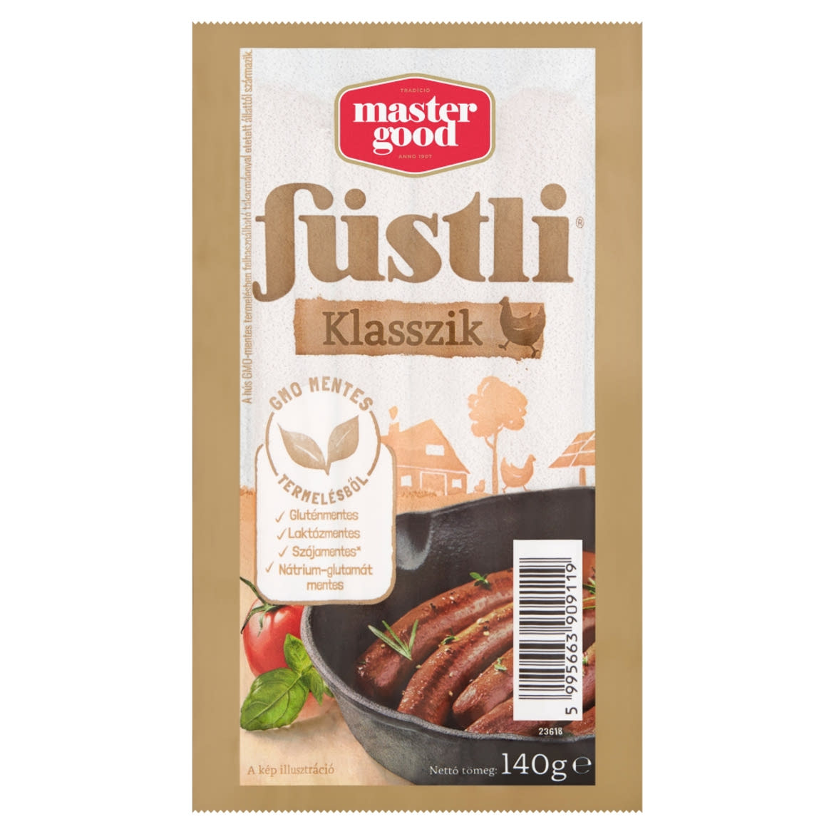 Sága Füstli Klasszik füst ízesítésű virsli csirkehúsból