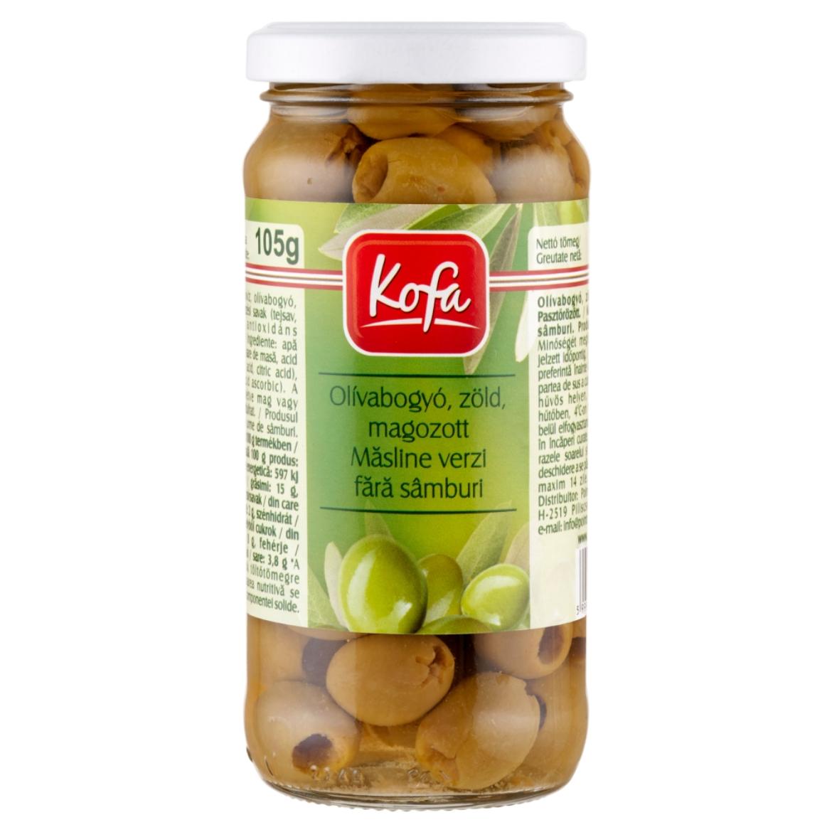 Kofa Premium magozott zöld olajbogyó