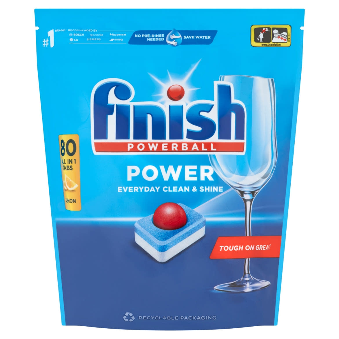Finish All in 1 Max citromos illatú mosogatógép-tabletta