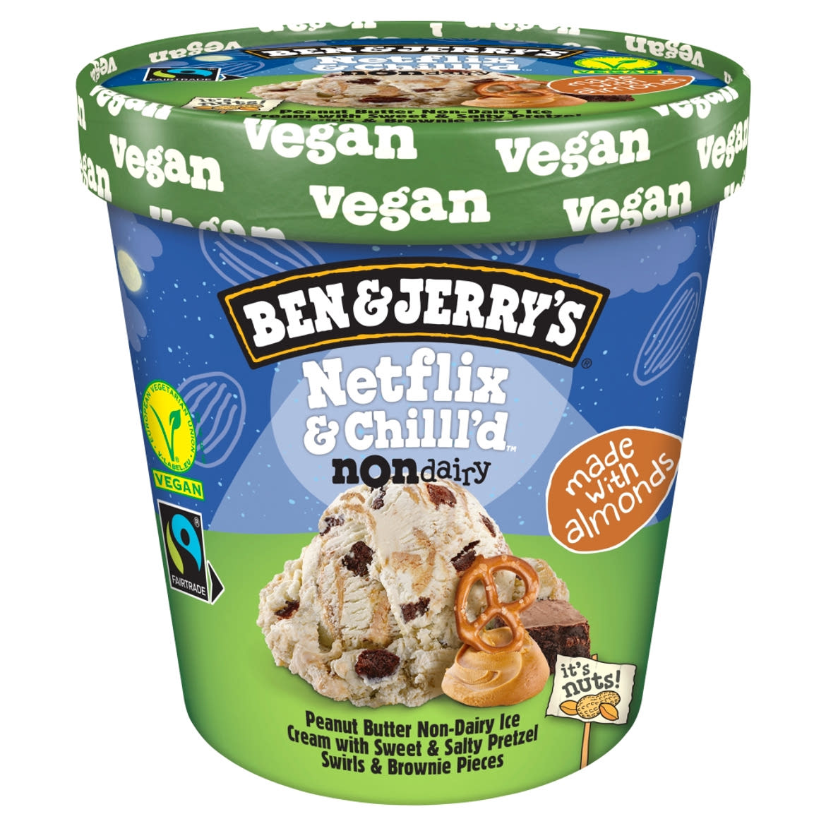 Ben & Jerry's poharas jégkrém vegán Netflix&Chill'd 465 ml
