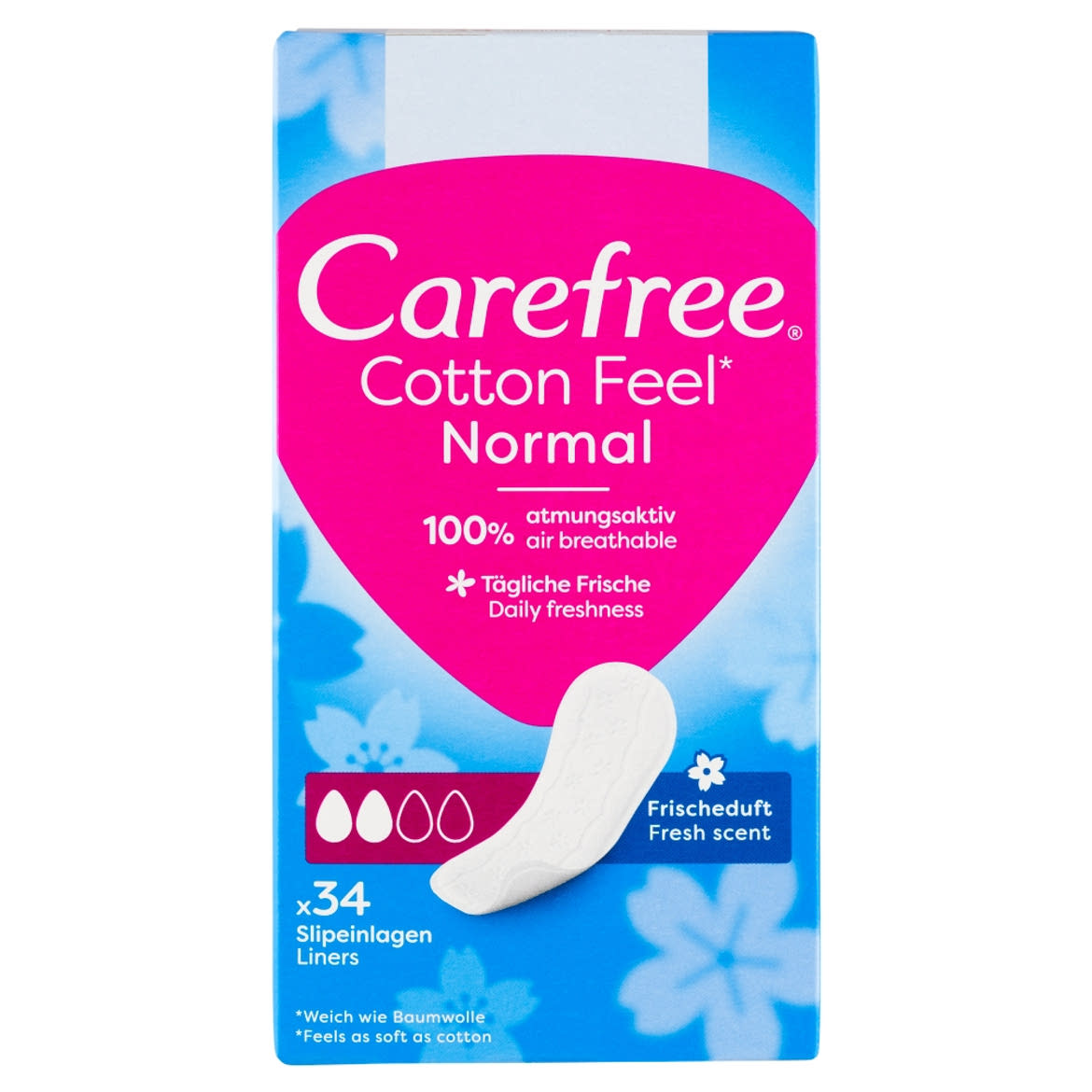 Carefree Cotton Feel tisztasági betét friss illattal