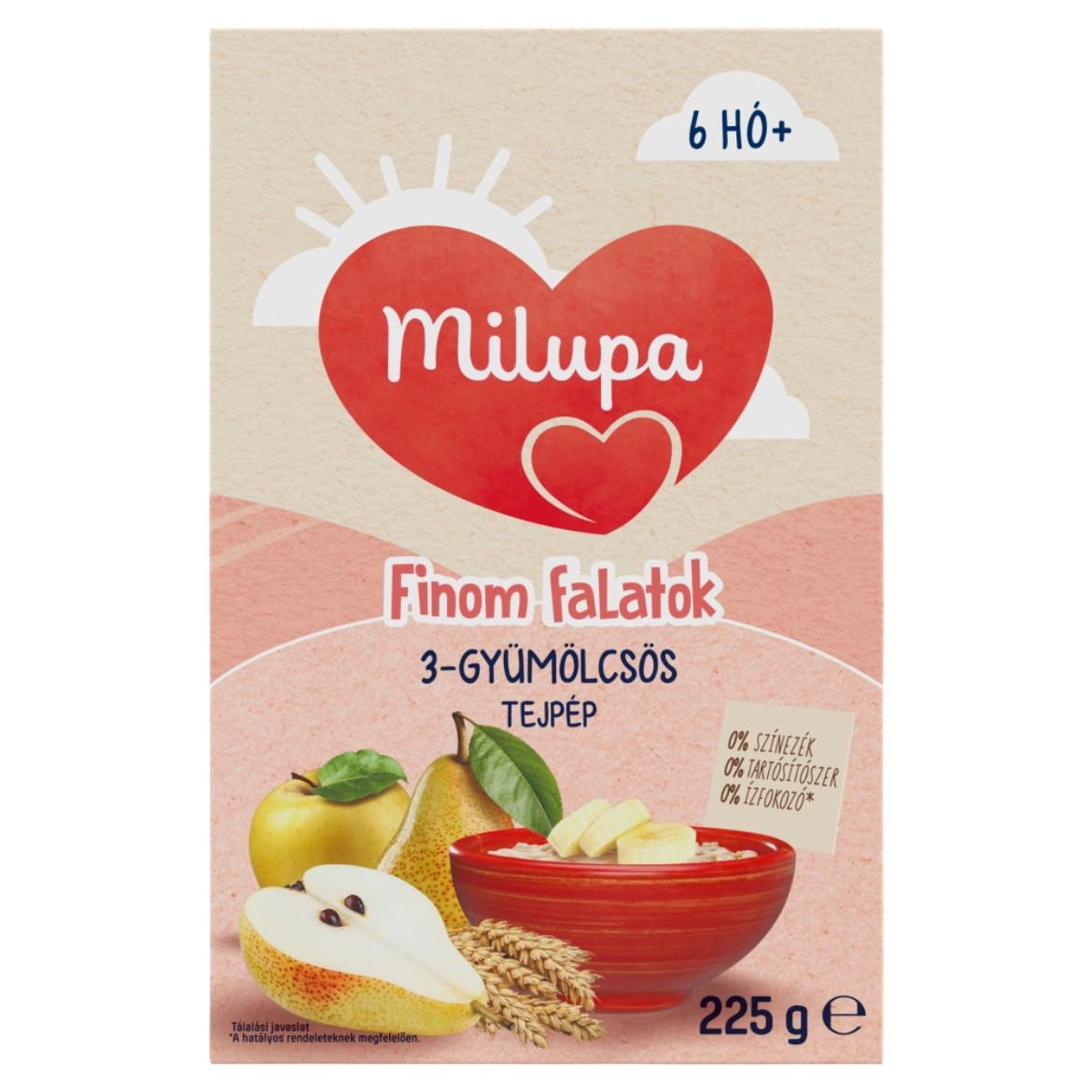 Milupa Finom falatok tejpép 3-gyümölcsös 6 hónapos kortól