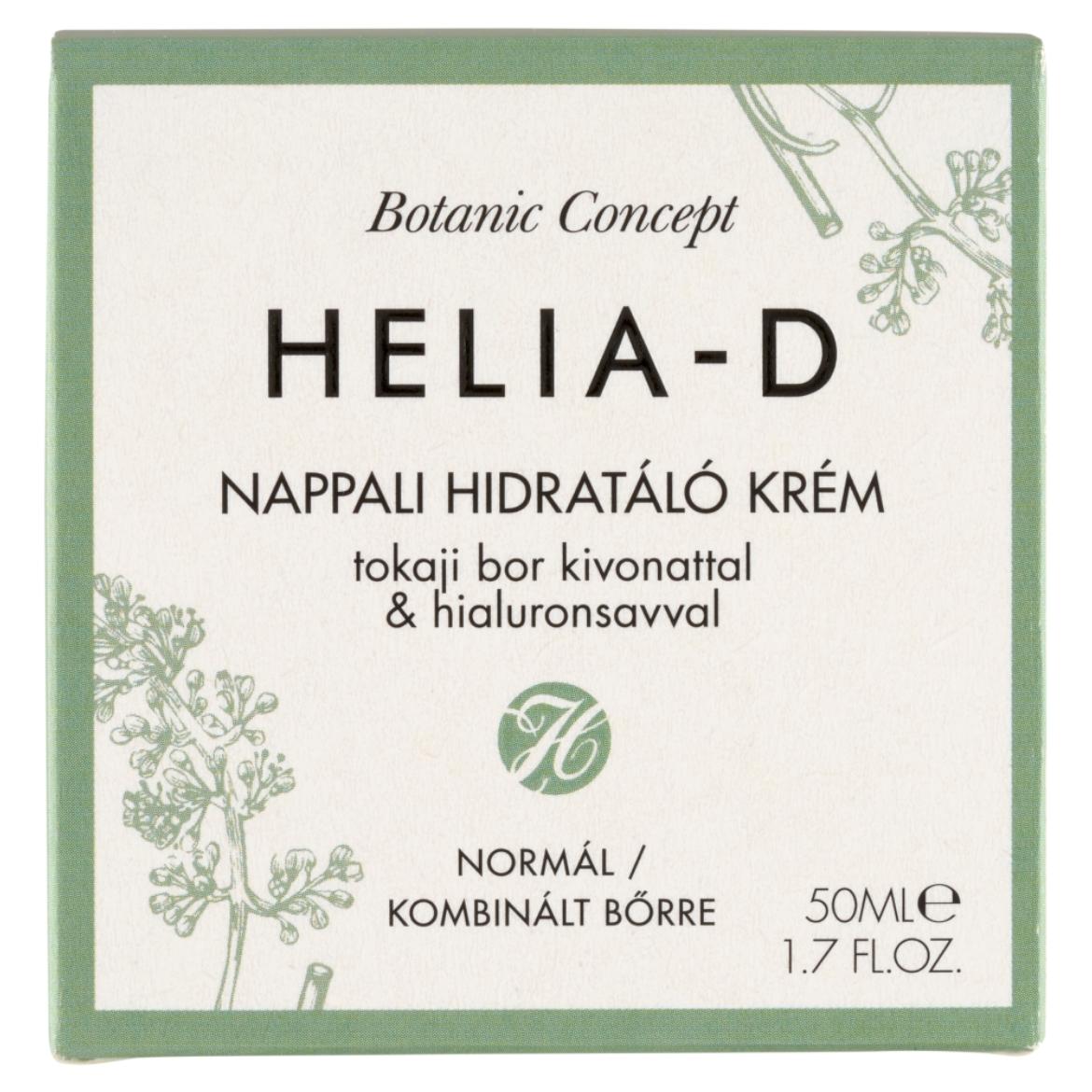 Helia-D Botanic Concept nappali hidratáló krém tokaji bor kivonattal normál/kombinált bőrre