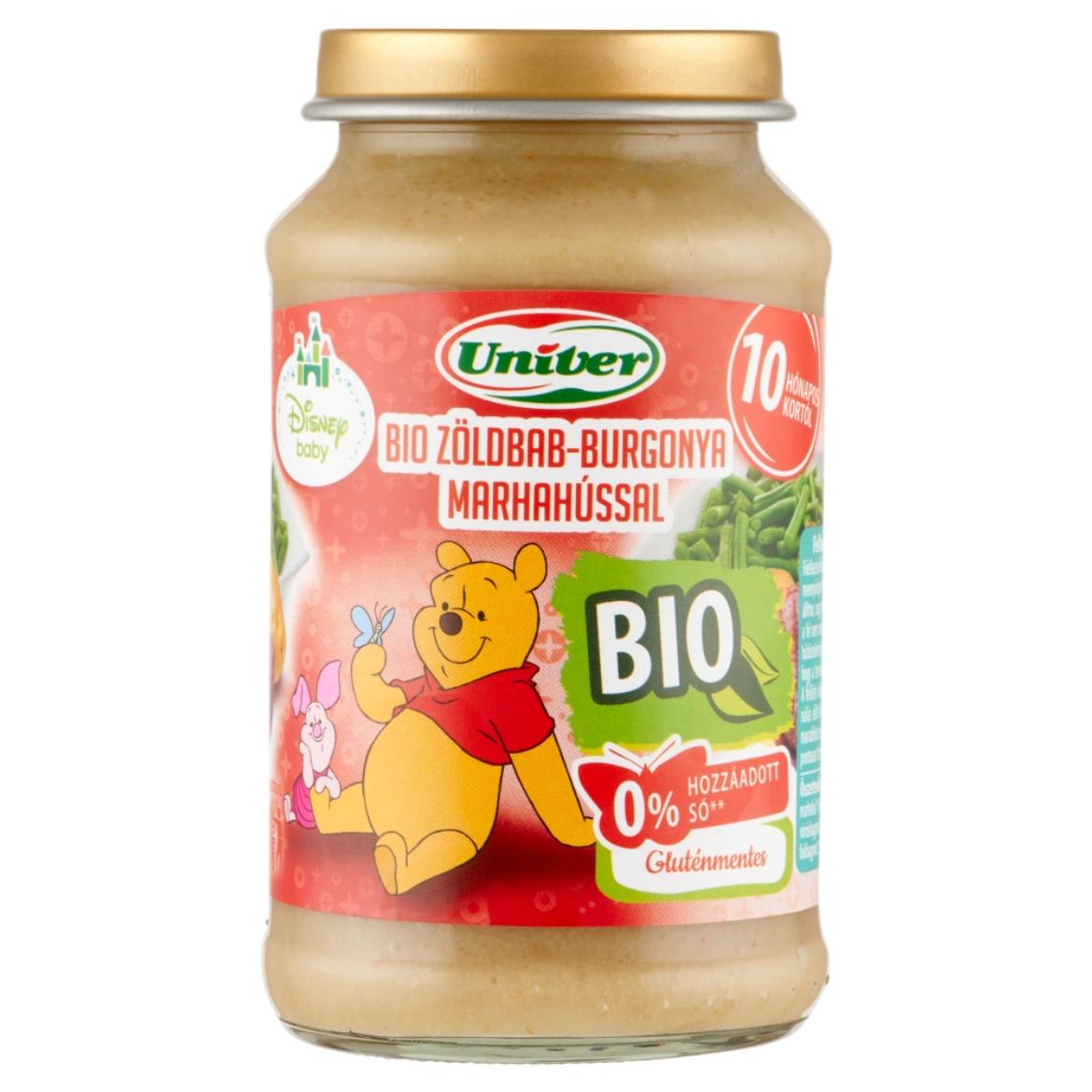 Univer zöldbab-burgonya marhahússal bébiétel 10 hónapos kortól