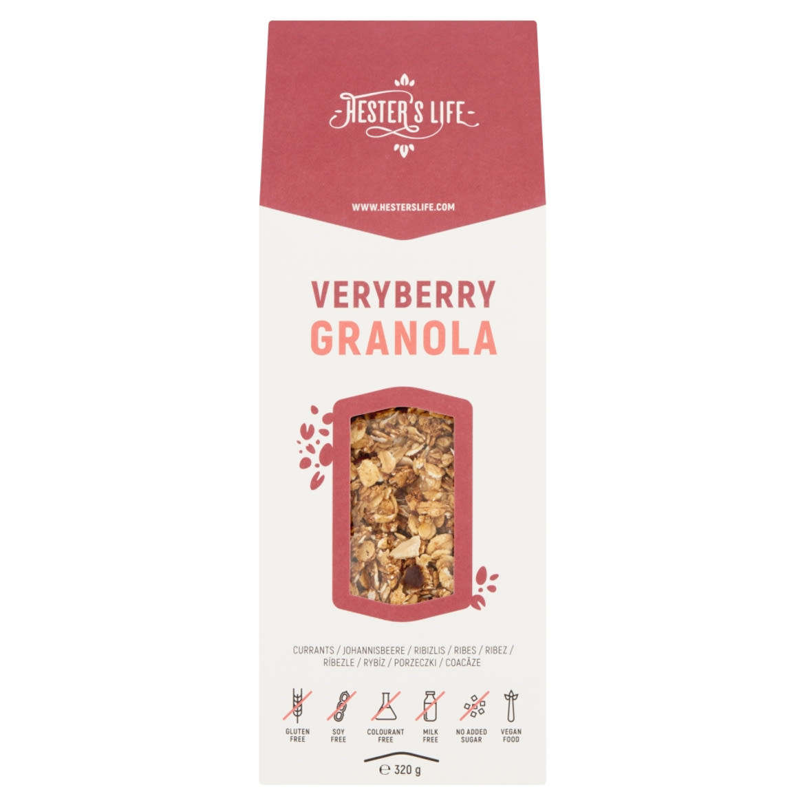 Hester's Life Veryberry ribizlis granola