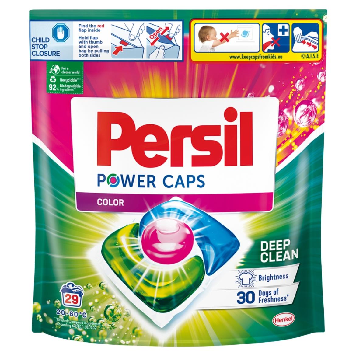 Persil Power Caps Color mosószer koncentrátum gépi mosáshoz színes ruhadarabokhoz 29 mosás