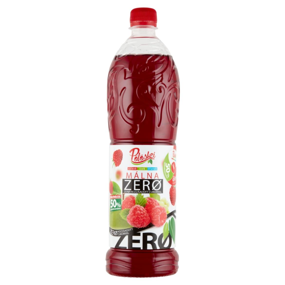 Pölöskei Zero málna ízű szörp édesítőszerekkel