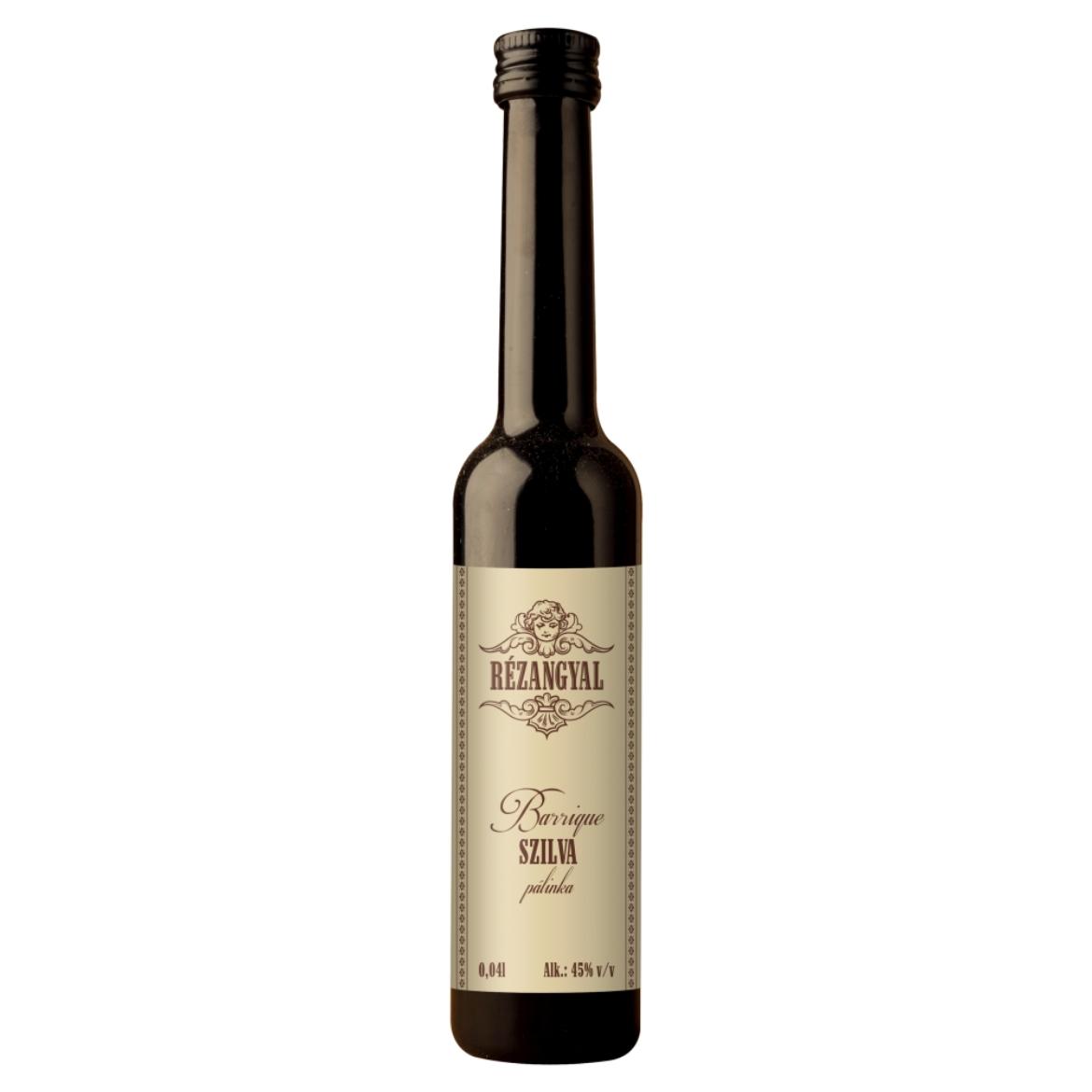 Rézangyal Barrique szilva pálinka 45% 0,04 l