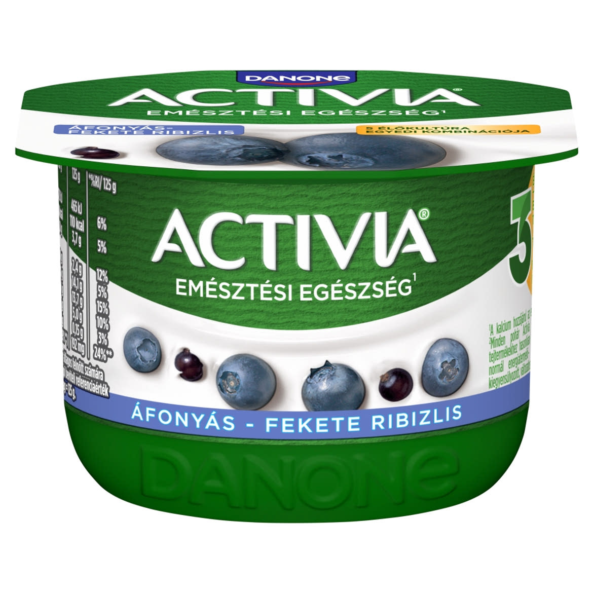 Danone Activia élőflórás áfonyás-fekete ribizlis joghurt