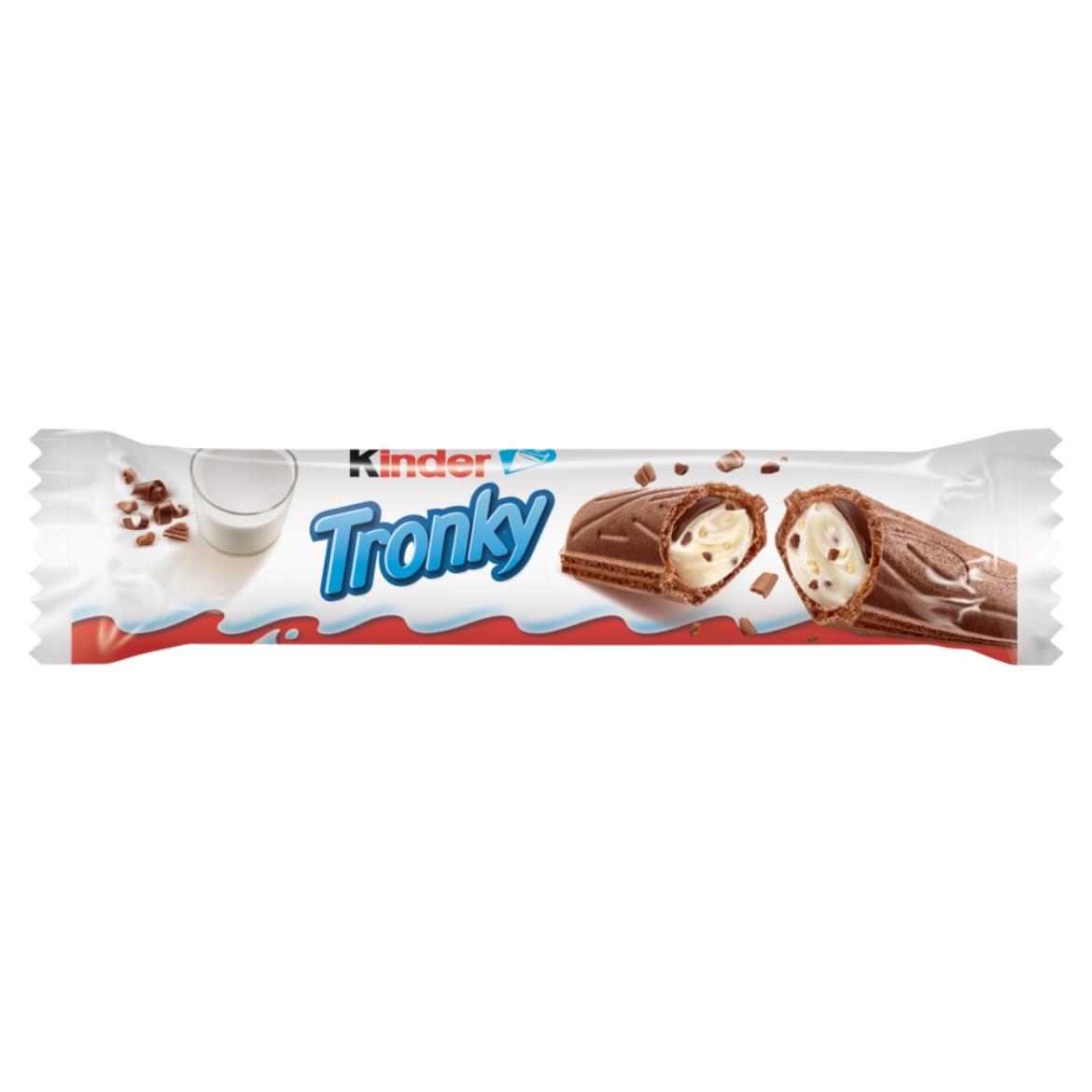 Kinder Tronky ropogós kakaós ostya tejes töltelékkel és kekszmorzsával