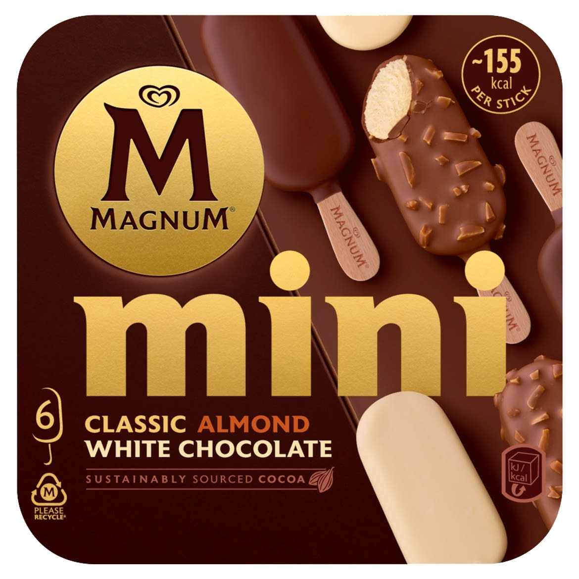 Magnum Mini Multipack vegyes jégkrém 6 x