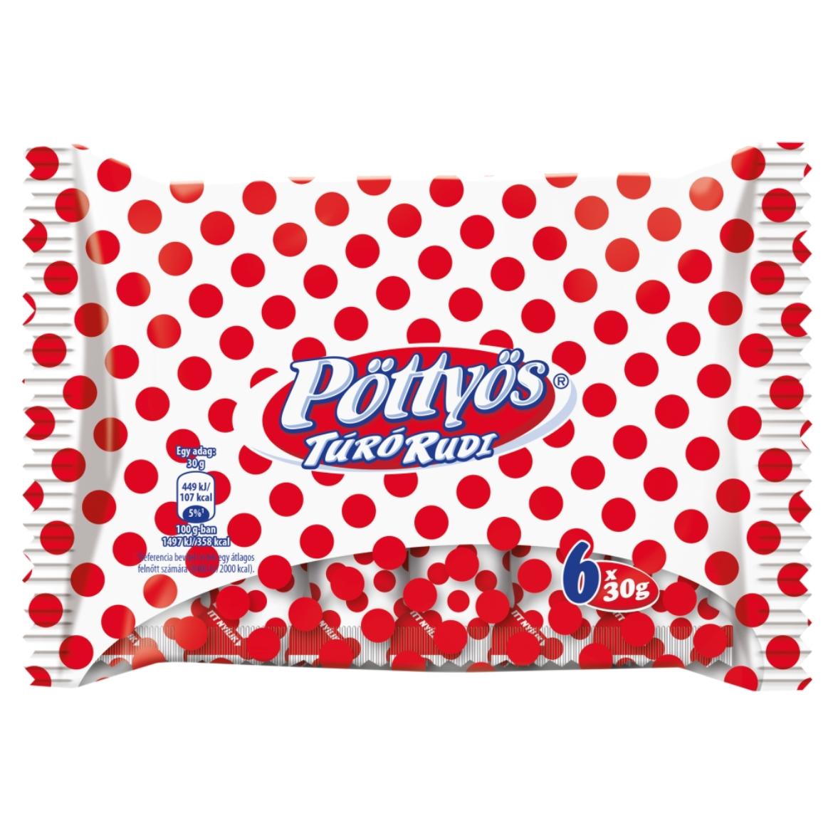 Pöttyös Túró Rudi natúr túródesszert 6 x