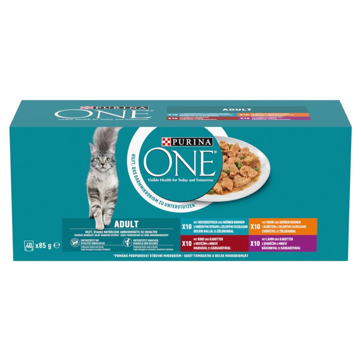 Purina One macska tasak MP hús& hal szósz 40x85g