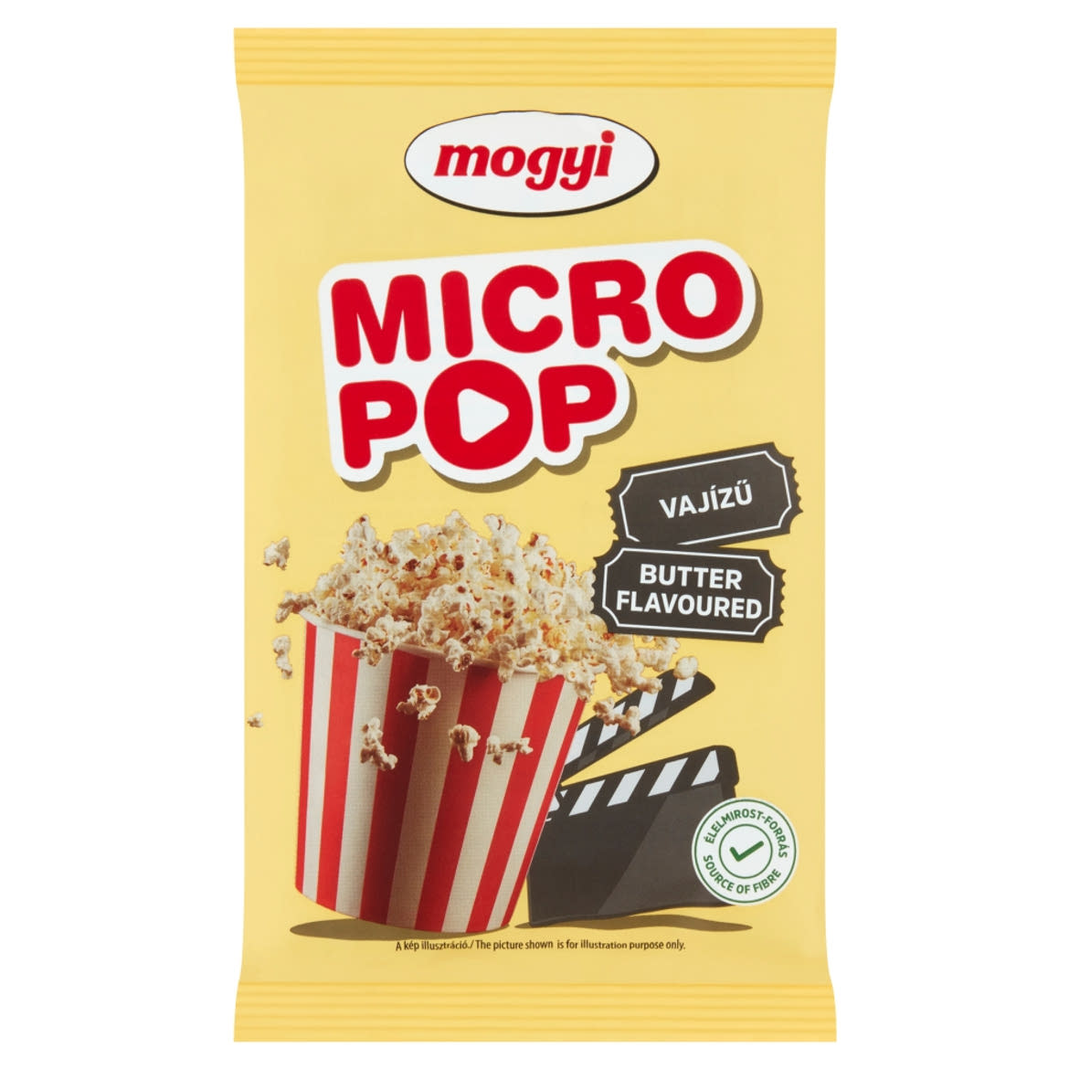 Mogyi Micro Pop vajas ízű, mikrohullámú sütőben elkészíthető pattogatni való kukorica