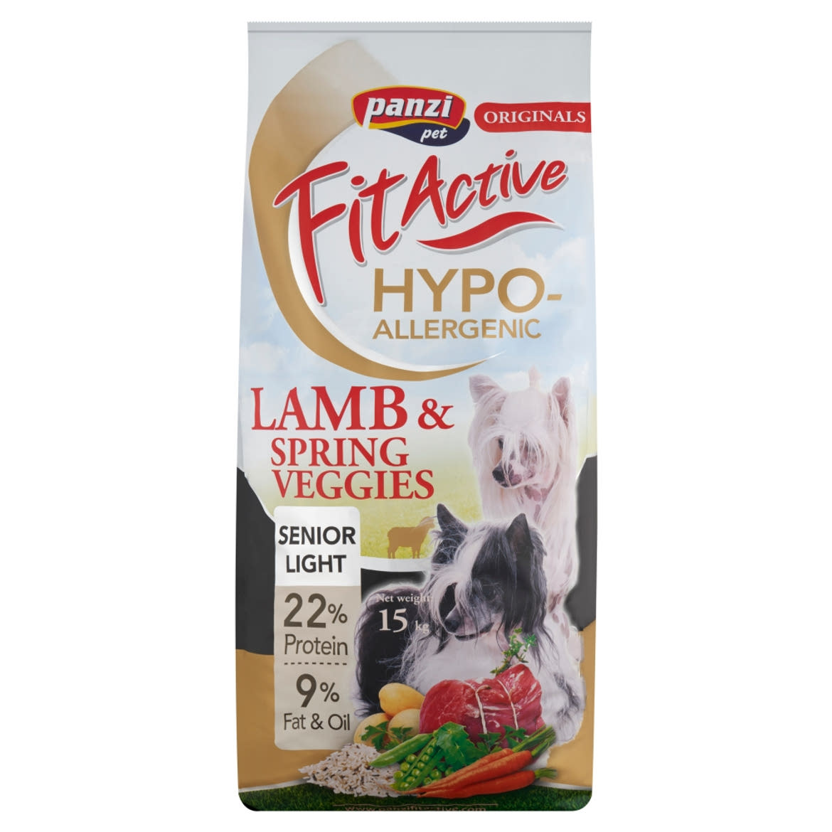 Panzi Fit Active Senior Hypoallergenic teljesértékű szárazeledel kutyák számára