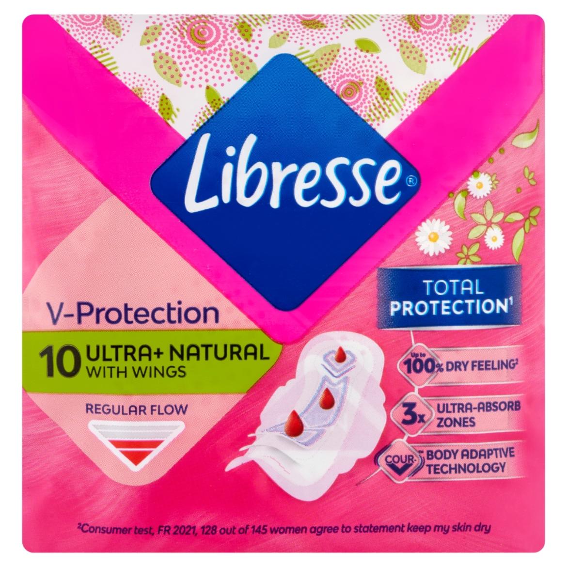 Libresse Ultra+ Natural Protection egészségügyi betét aloe vera kivonattal