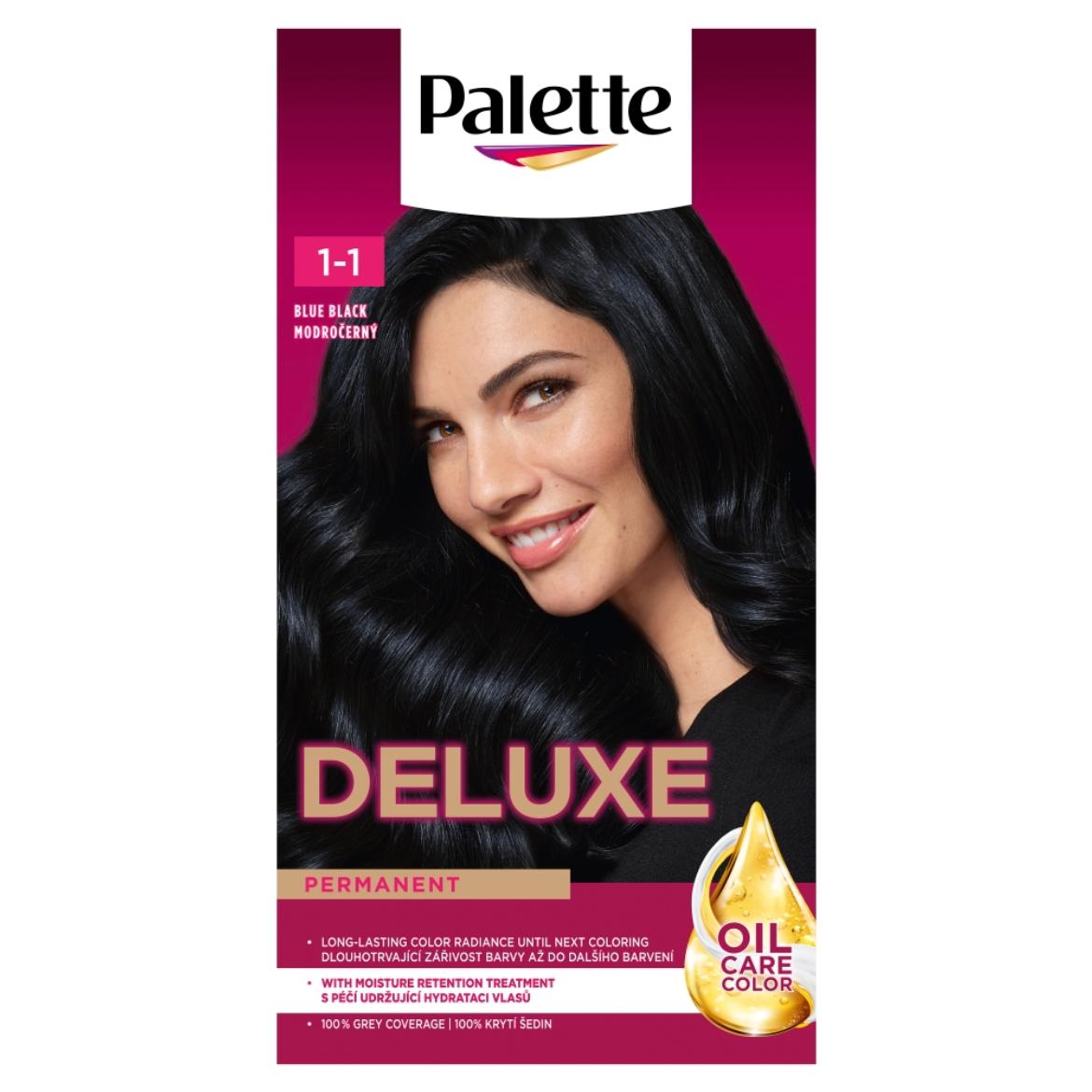Palette Deluxe 1-1 kékesfekete intenzív krémhajfesték (909)
