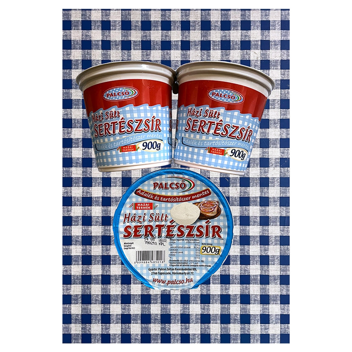 Palcsó házi sült sertészsír