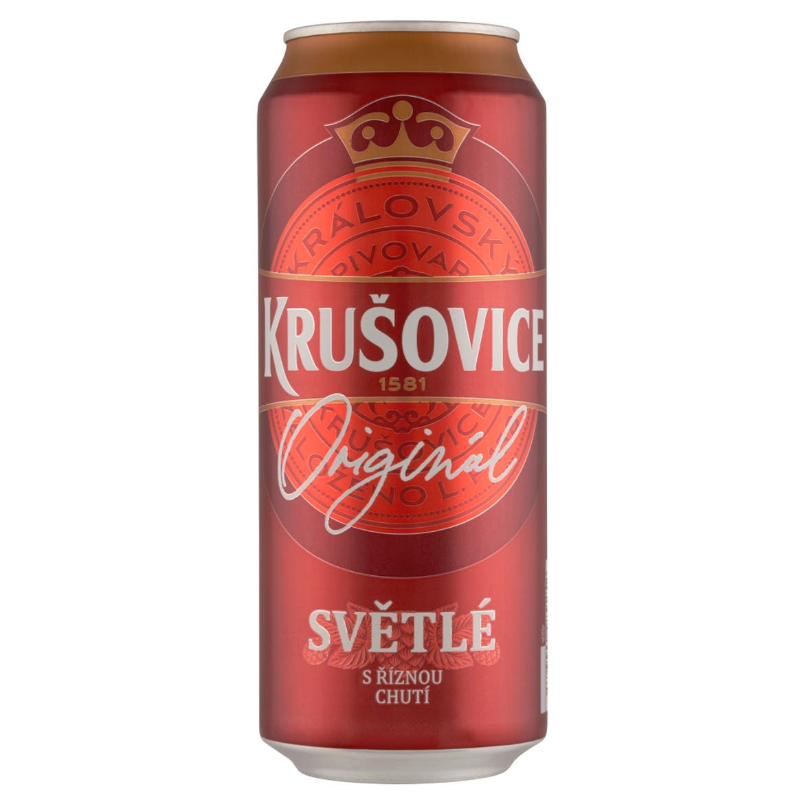 Krusovice Svetle, dobozos világos sör, 0,5 L