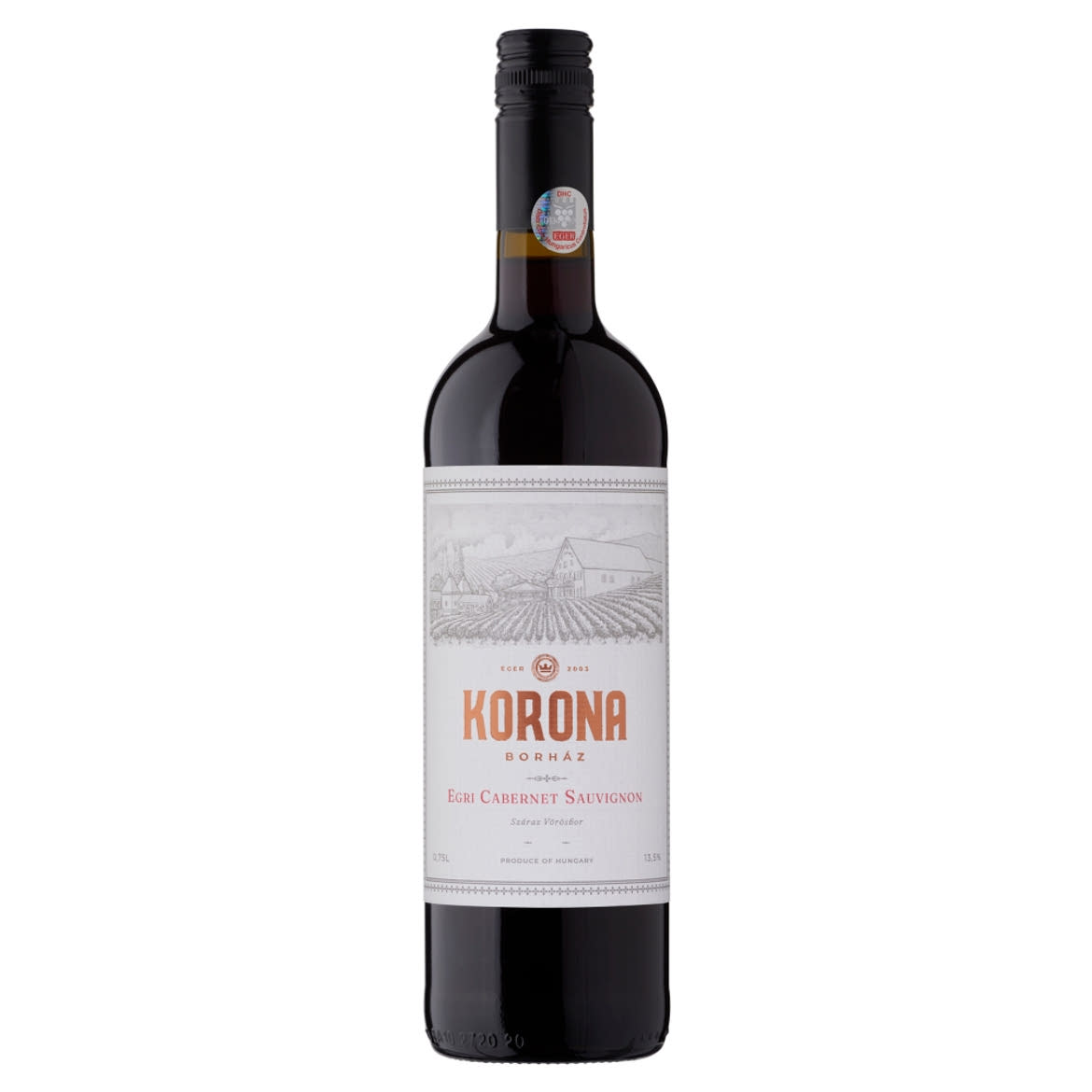 Egri Korona Borház Egri Cabernet Sauvignon classicus száraz vörösbor 13,5% 0,75 l