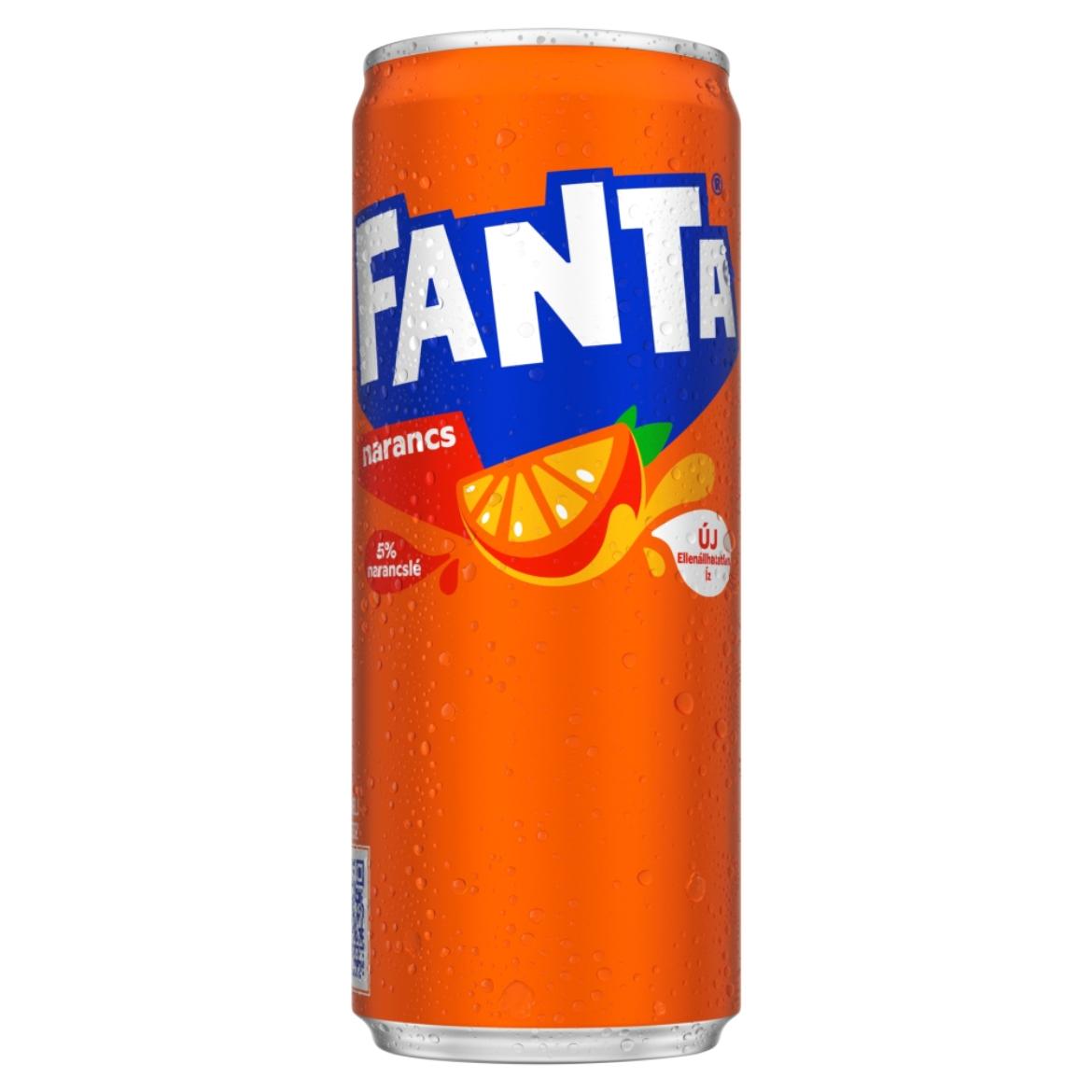 Fanta narancs ízű szénsavas üdítőital cukorral és édesítőszerekkel