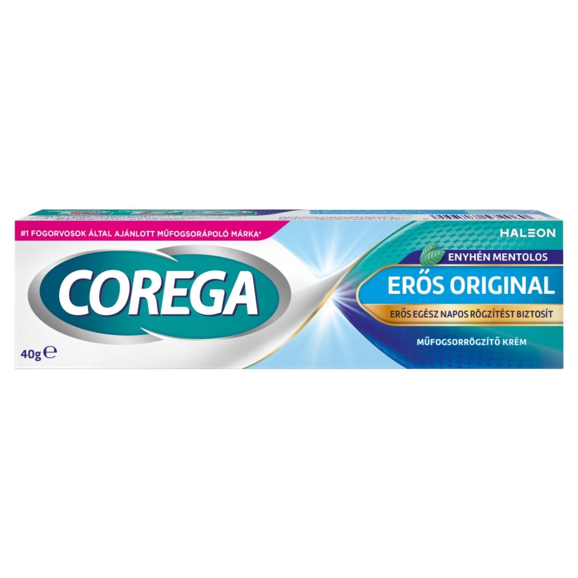 Corega erős műfogsorrögzítő krém