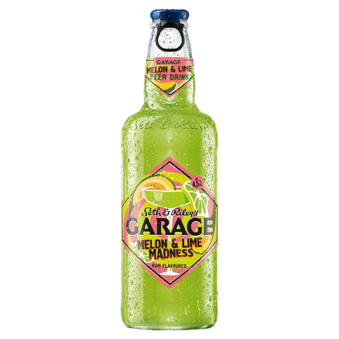 Seth & Riley's Garage sárgadinnye és lime ízesítésű maláta sör rummal, cukorral és édesítőszerrel,