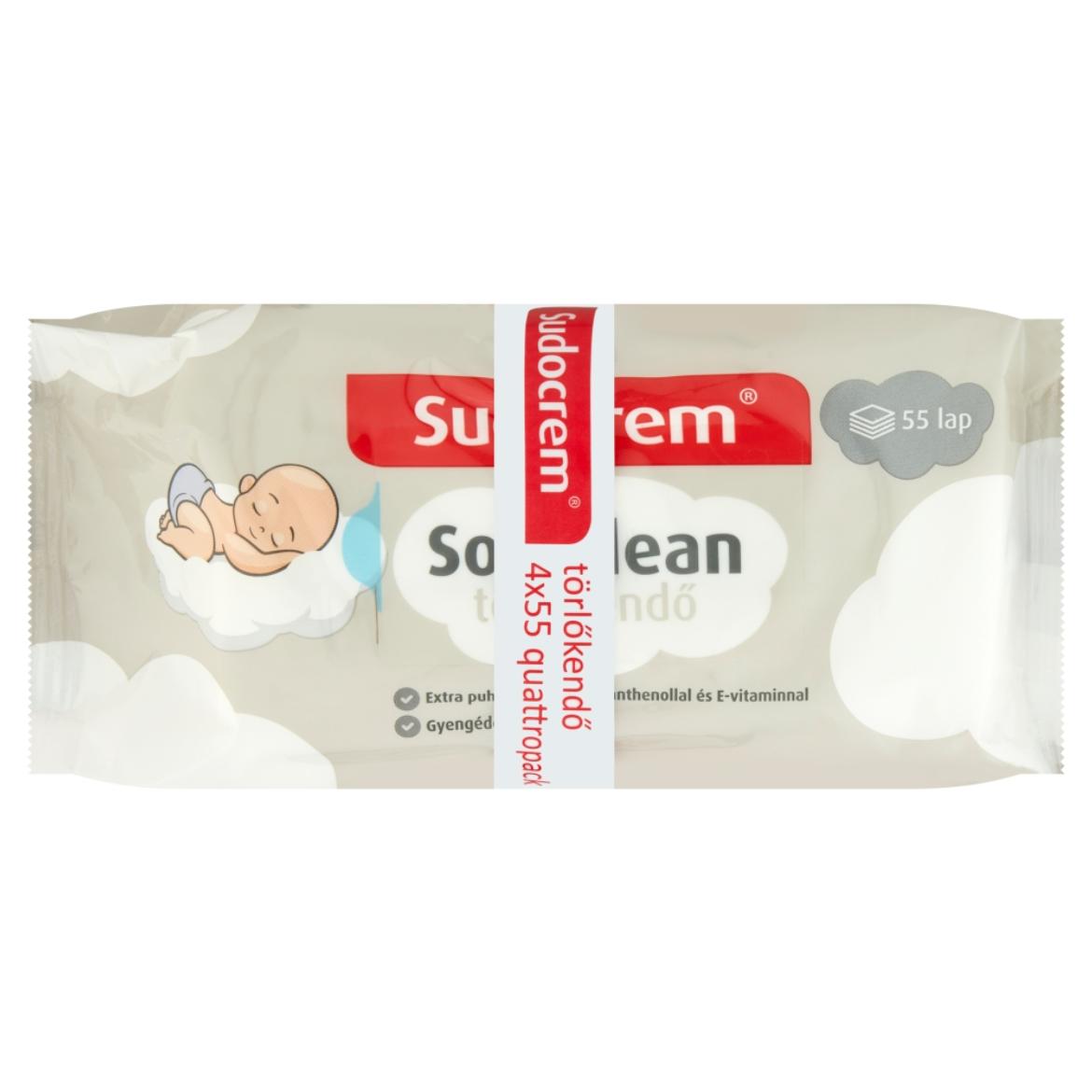 Sudocrem Soft Clean törlőkendő 4 x 55 db