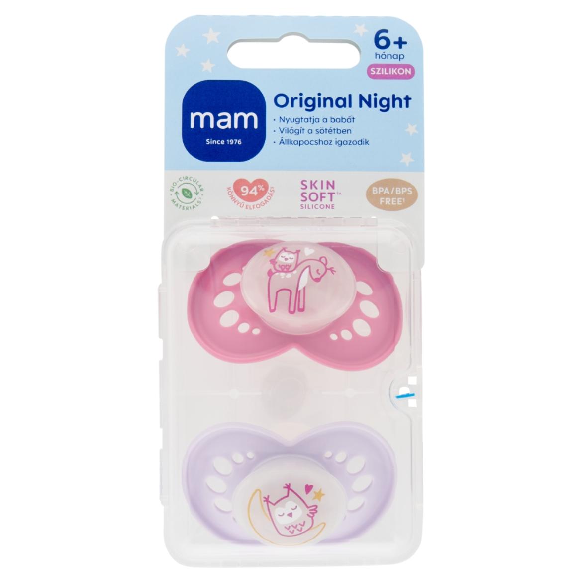 MAM Original Night szilikon alvócumi 6 hónapos kortól