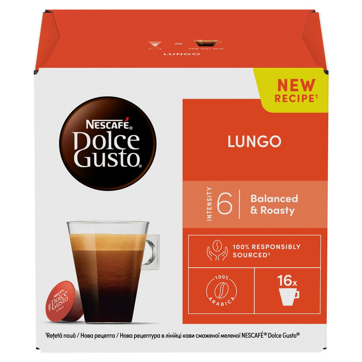NESCAFÉ Dolce Gusto Lungo kávékapszula 16 x 5,6 g (89,6 g)