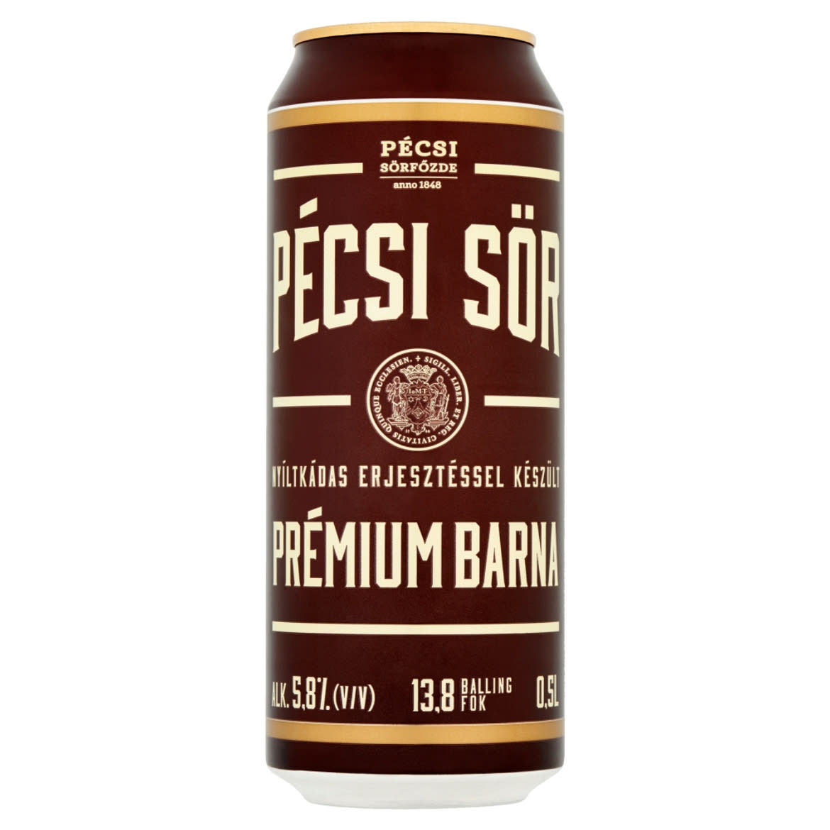 Pécsi Sör Prémium Barna minőségi barna sör 5,8%