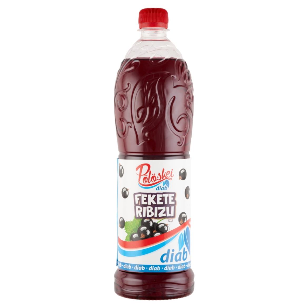 Pölöskei Diab fekete ribizli ízű szörp édesítőszerekkel