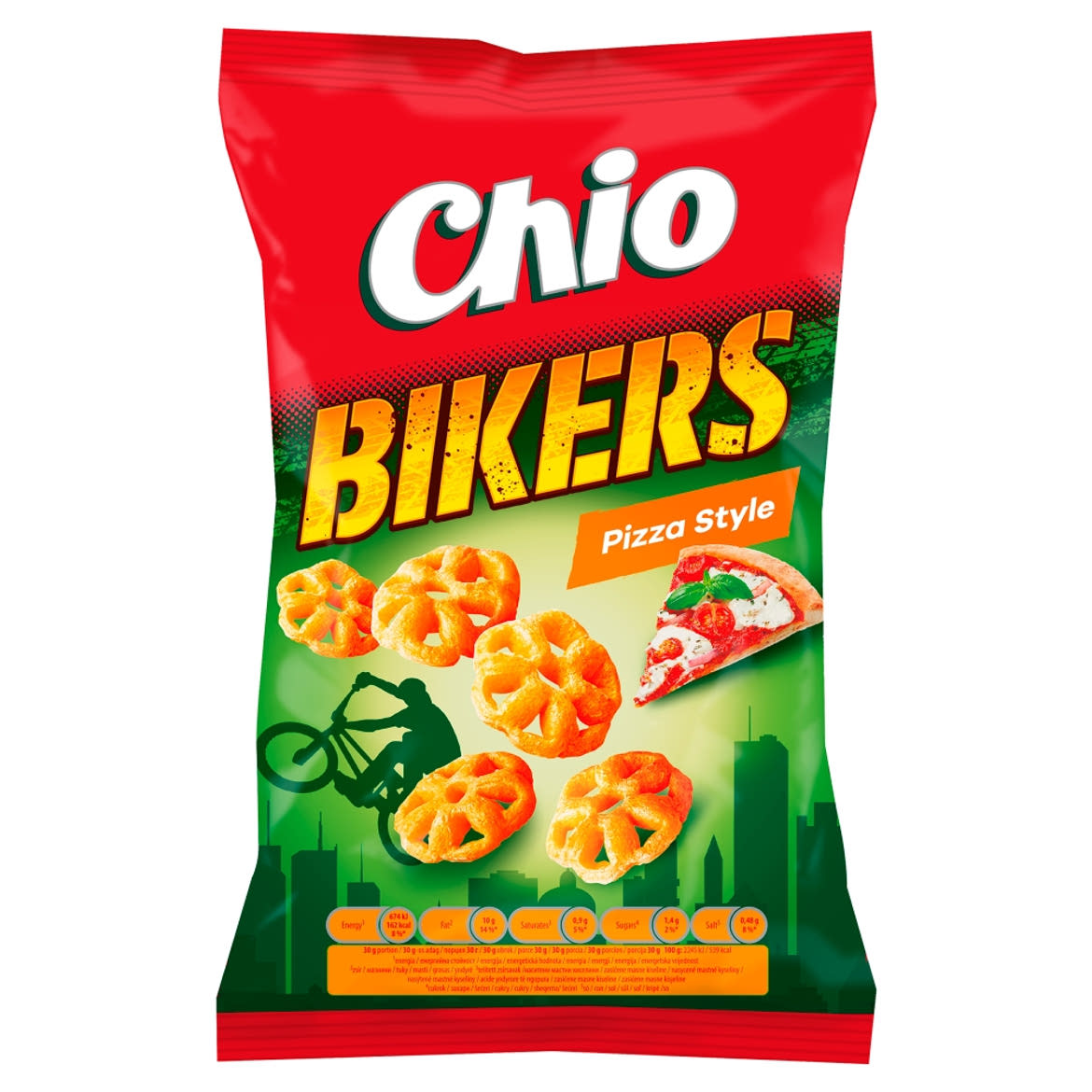 Chio Bikers pizza ízű kukoricasnack