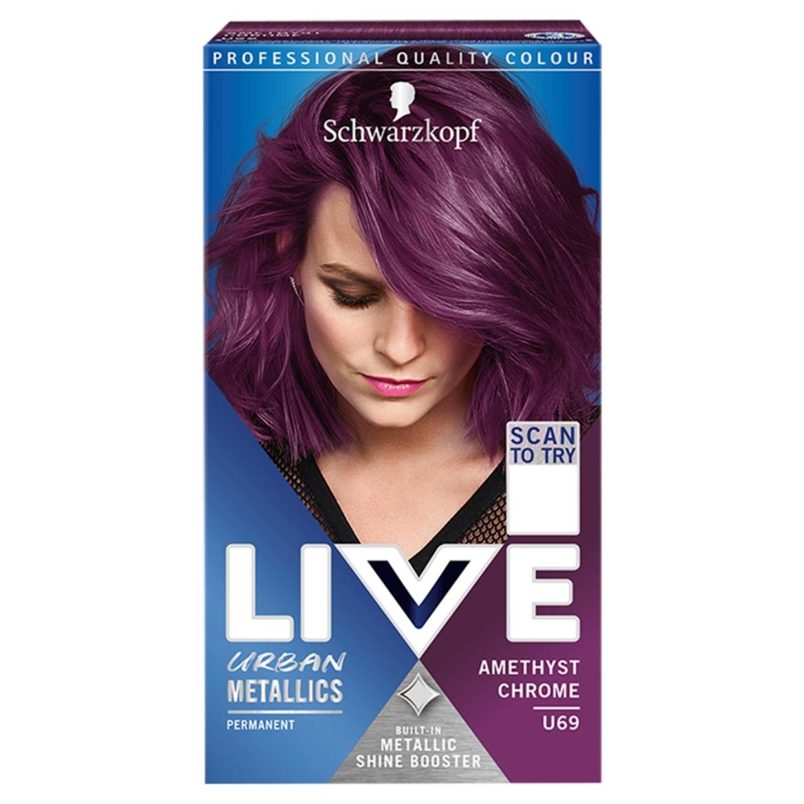 Schwarzkopf Live tartós hajfesték U69 Ametiszt króm