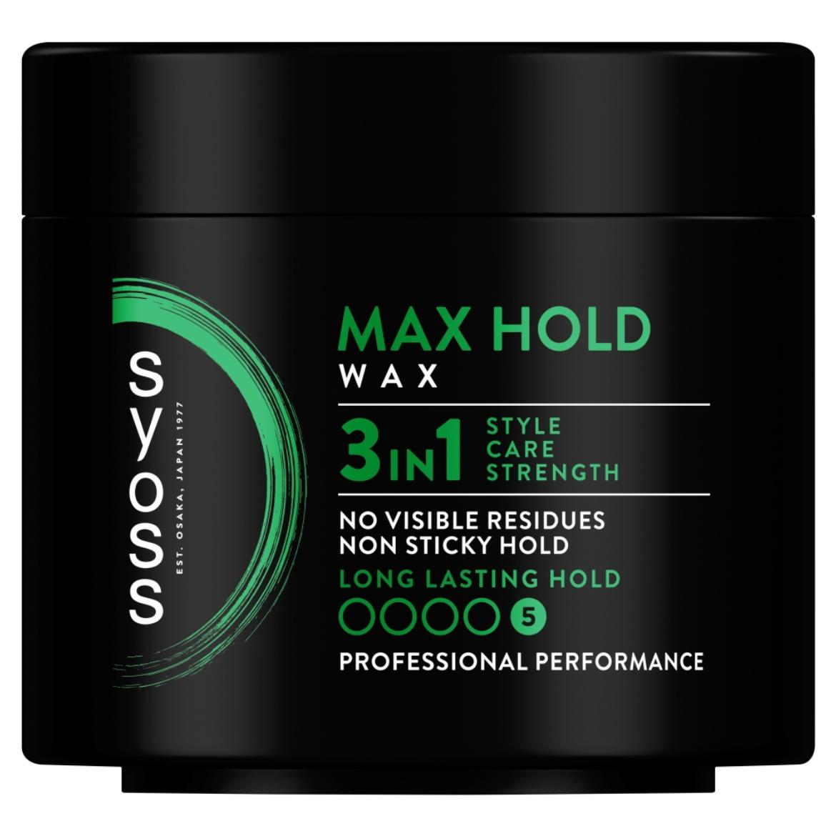 Syoss hajformázó wax Max Hold
