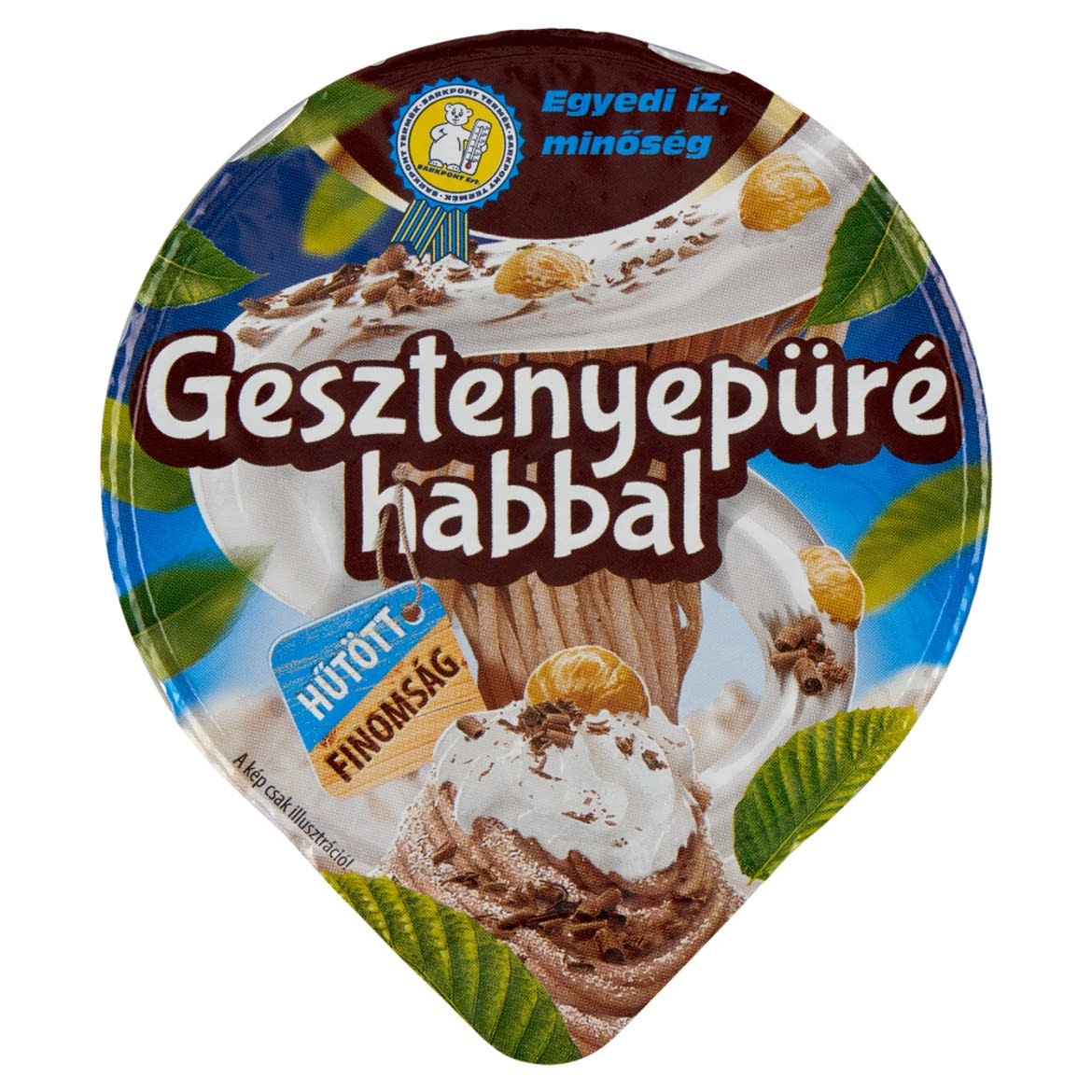 Gesztenyepüré habbal,