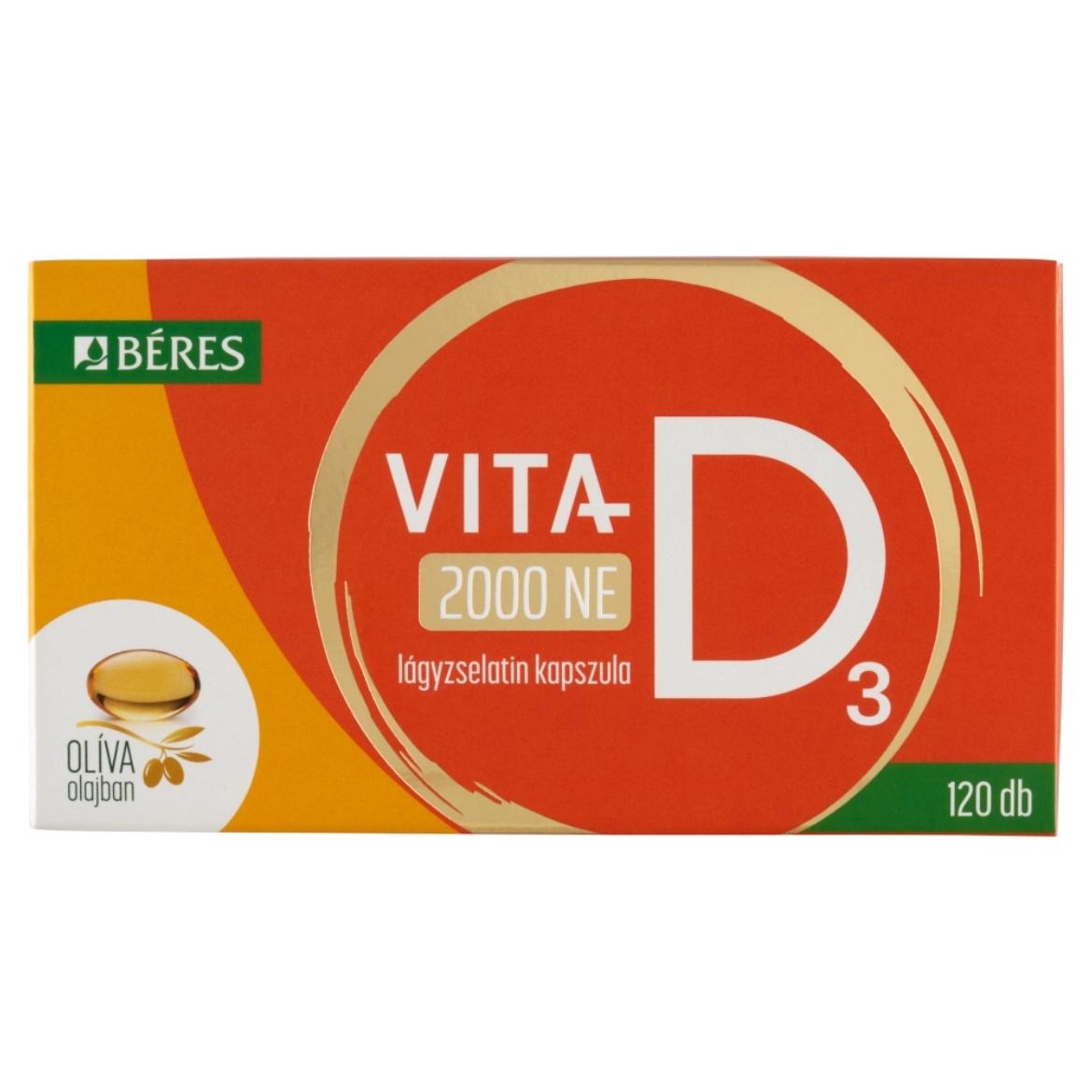 Béres Vita-D3 2000 NE lágyzselatin kapszula