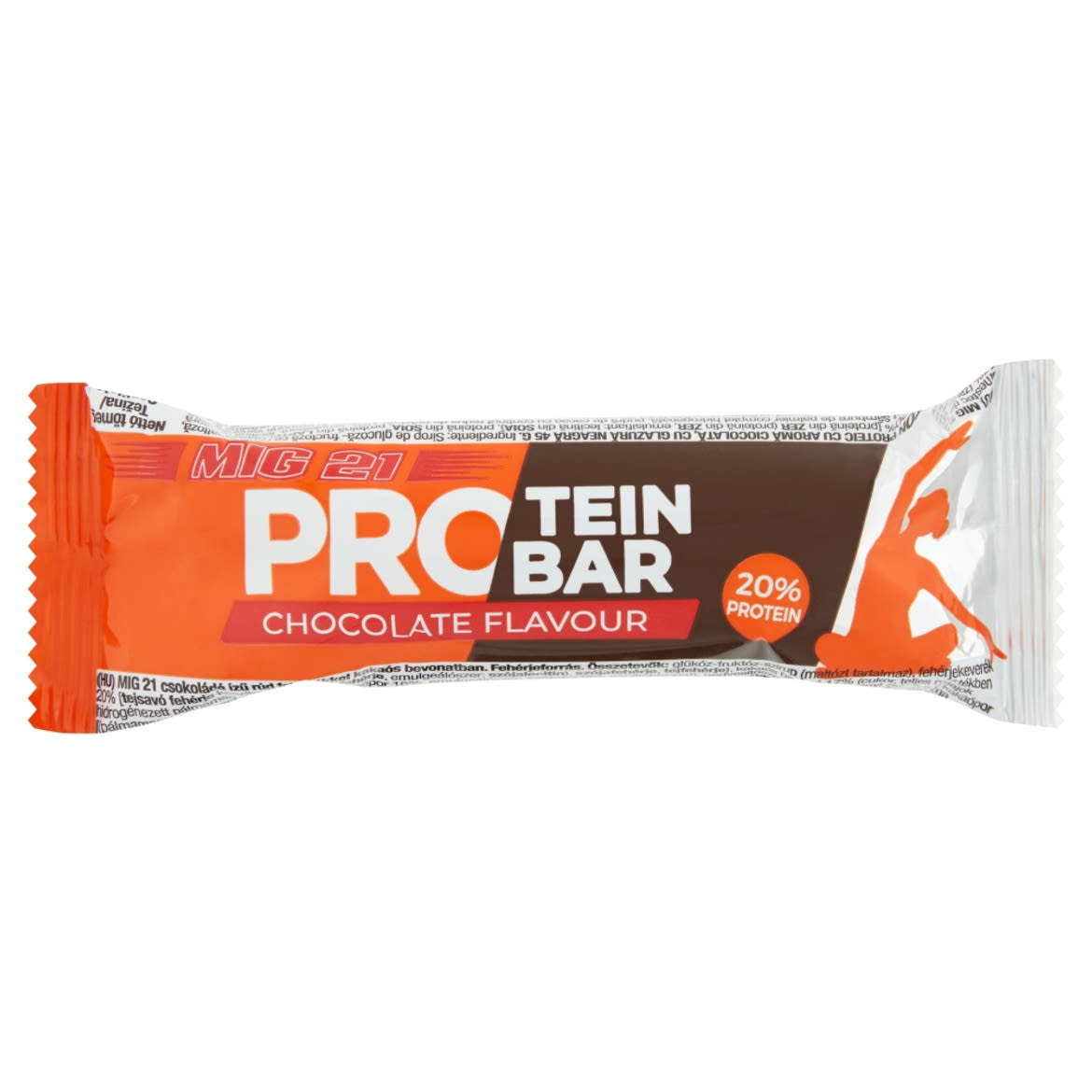 MIG 21 Protein Bar csokoládé ízű rúd fehérjékkel kakaós bevonatban