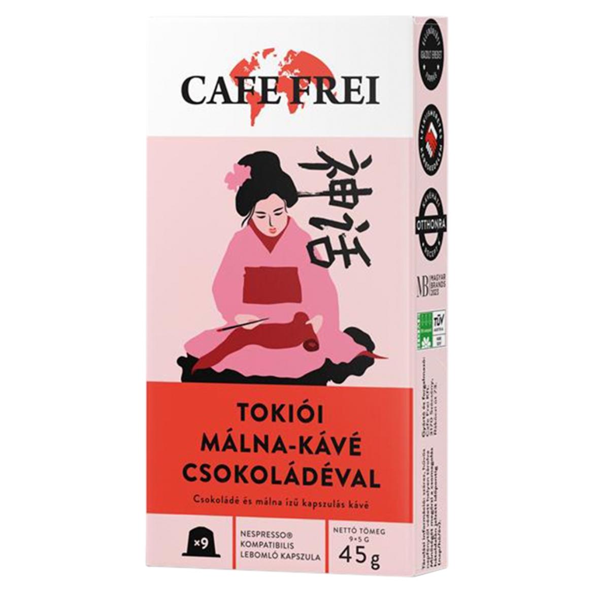 Cafe Frei kapszulás tokiói málna-kávé csokoládéval 9 x  (4)