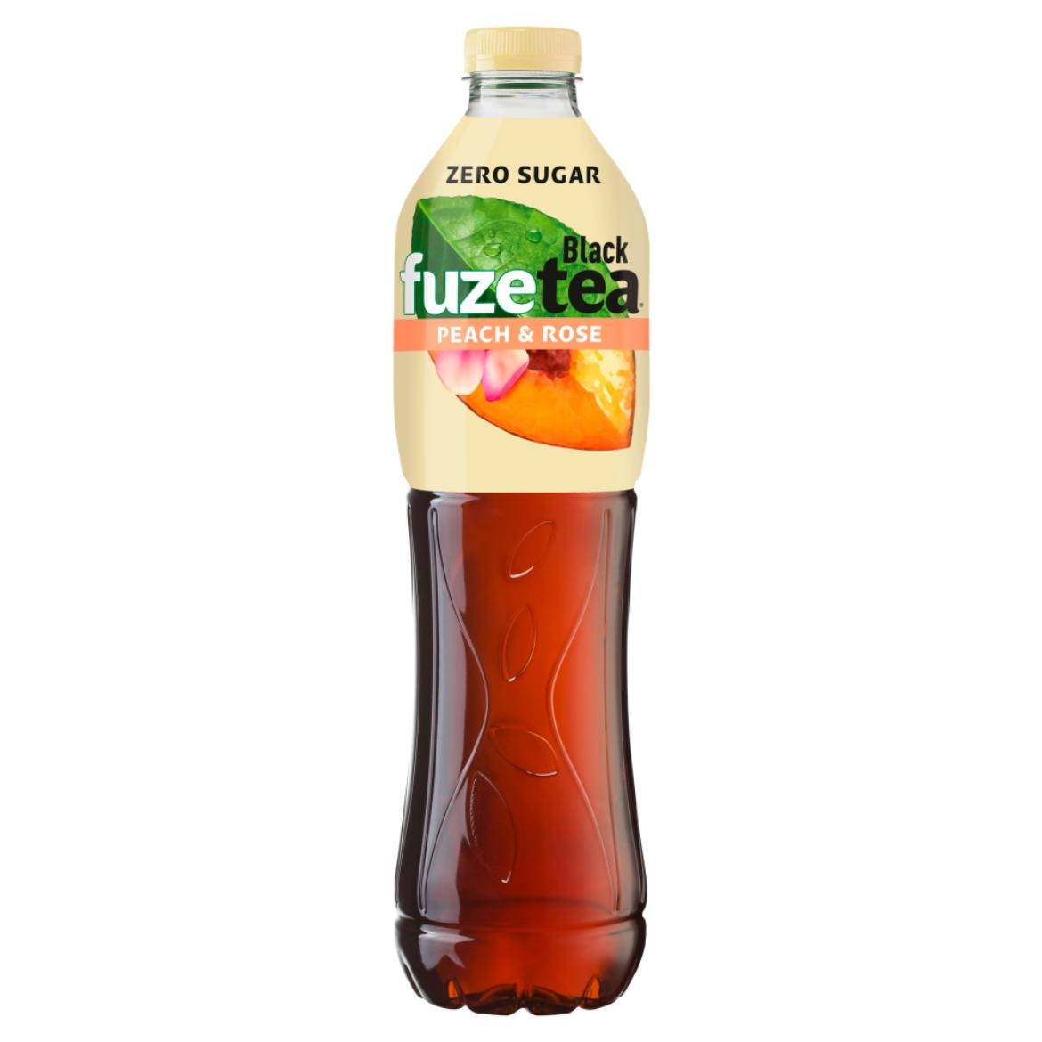 FUZETEA Zero energiamentes őszibarack- és rózsaízű üdítőital édesítőszerekkel