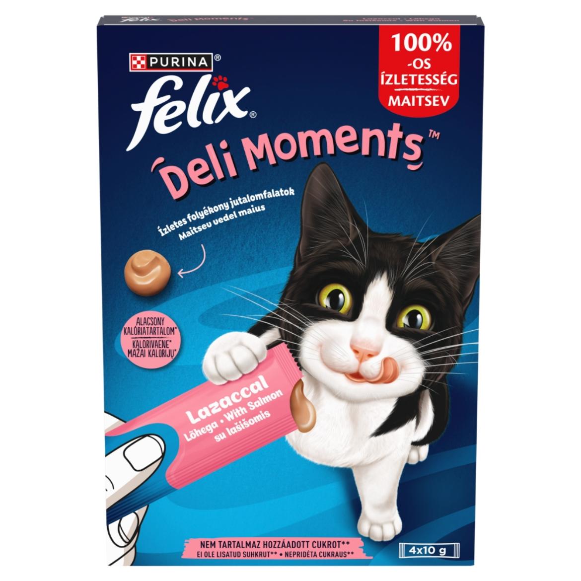 Purina Felix Deli Moments lazac macska jutalomfalat 4 x
