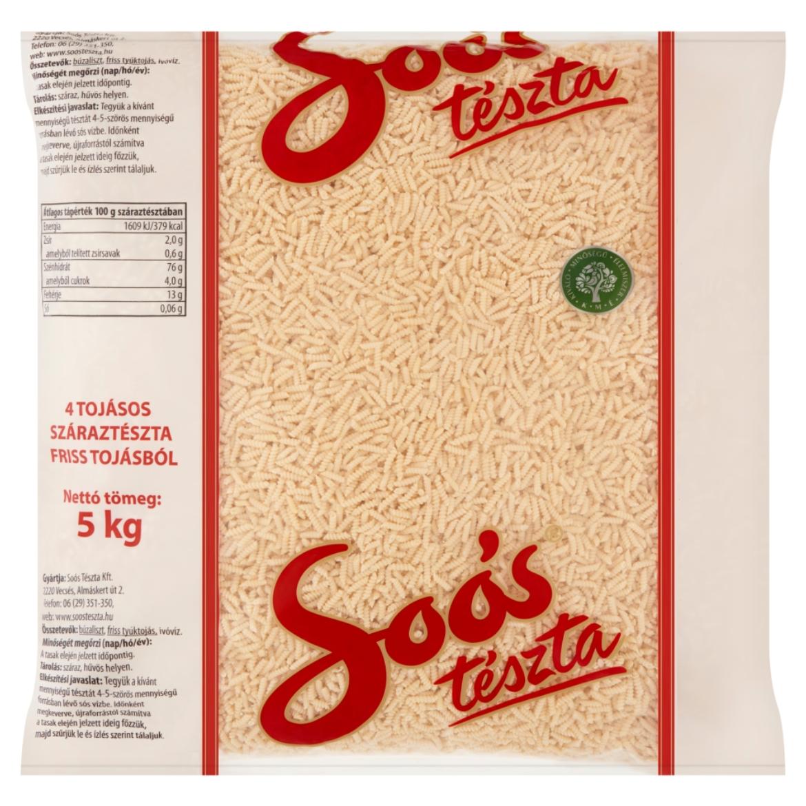 Soós csiga 4 tojásos száraztészta