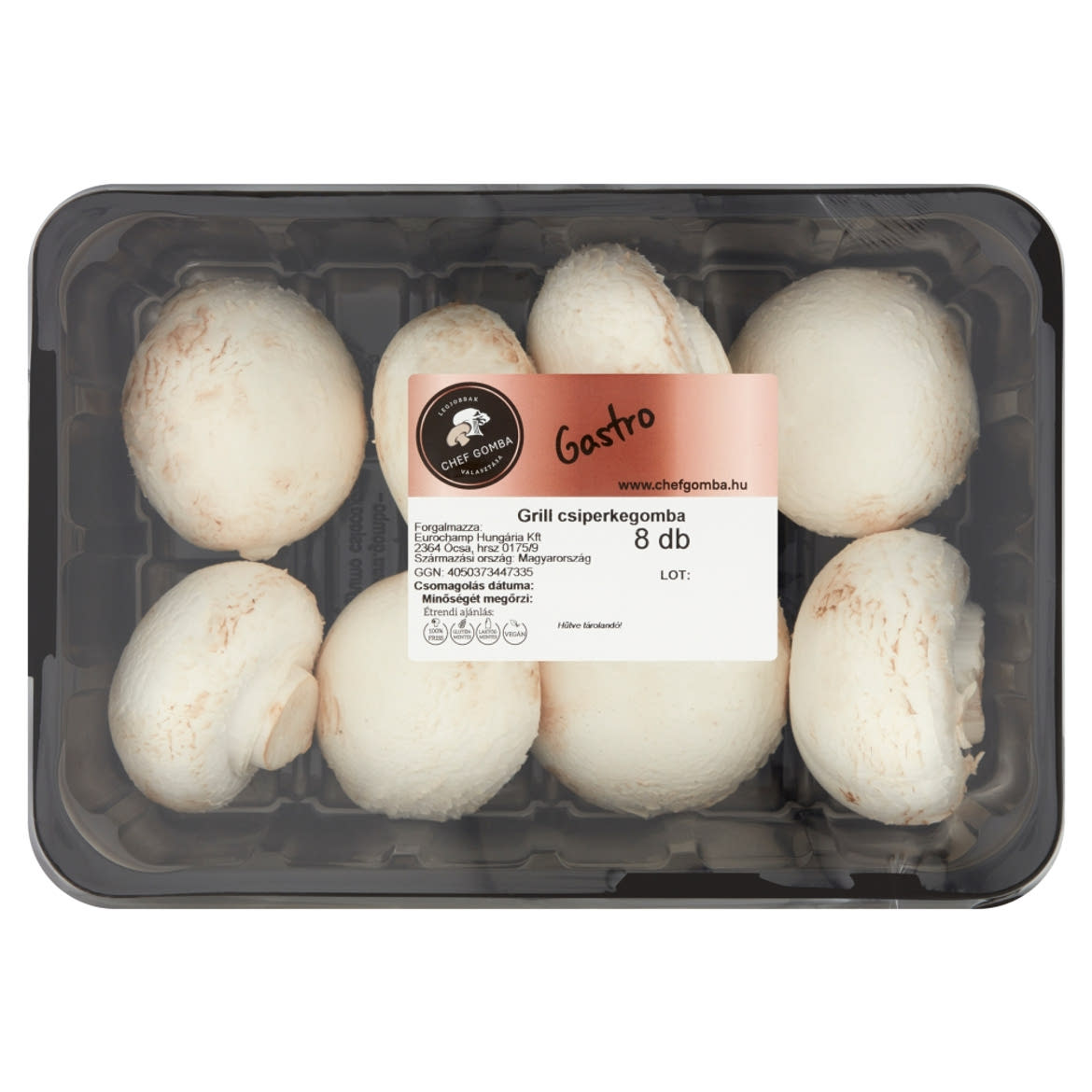 Gastro grill csiperkegomba 8 db