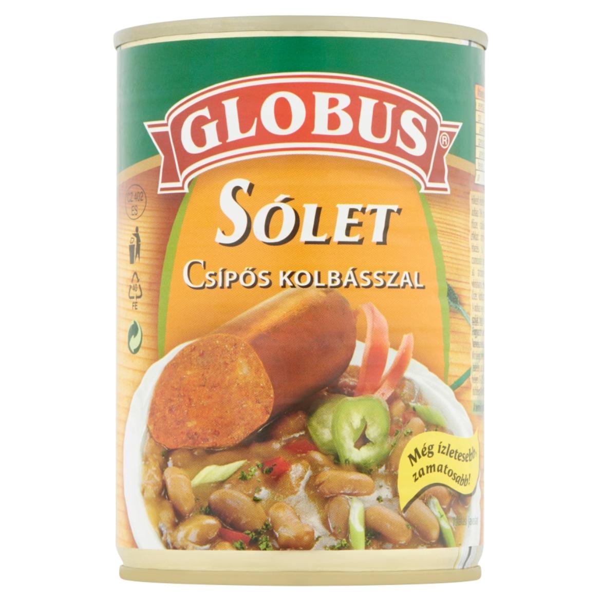 Globus sólet csípős kolbásszal