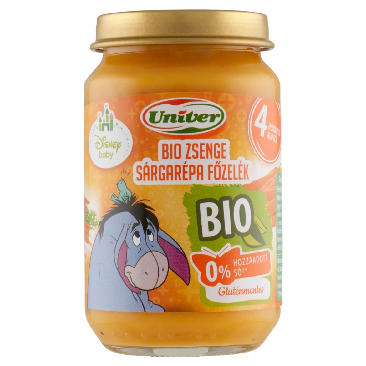 Univer zsenge sárgarépa főzelék zöldségpüré a bébinek 4 hónapos kortól
