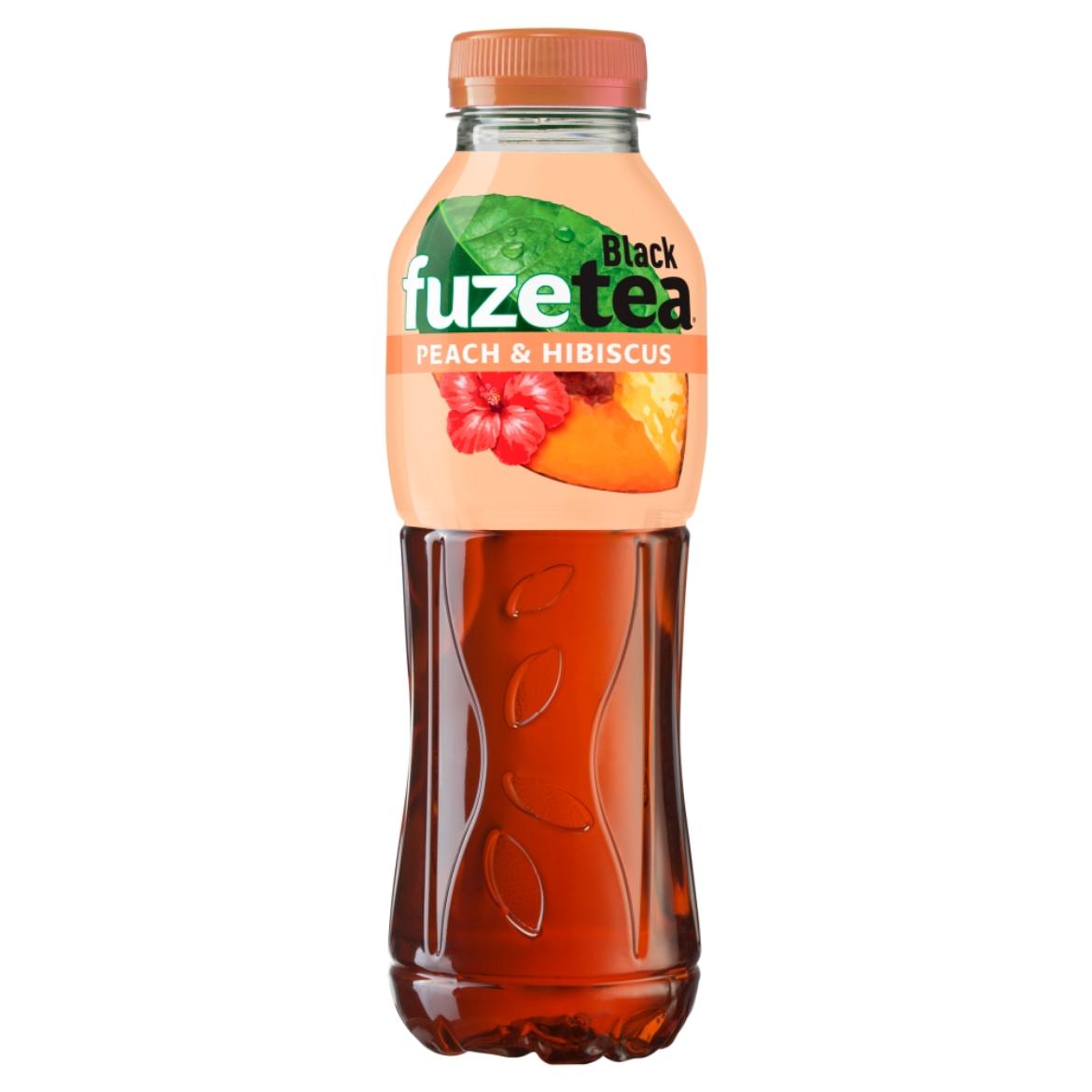 FUZETEA szénsavmentes őszibarack és hibiszkusz ízű üdítőital cukorral és édesítőszerrel